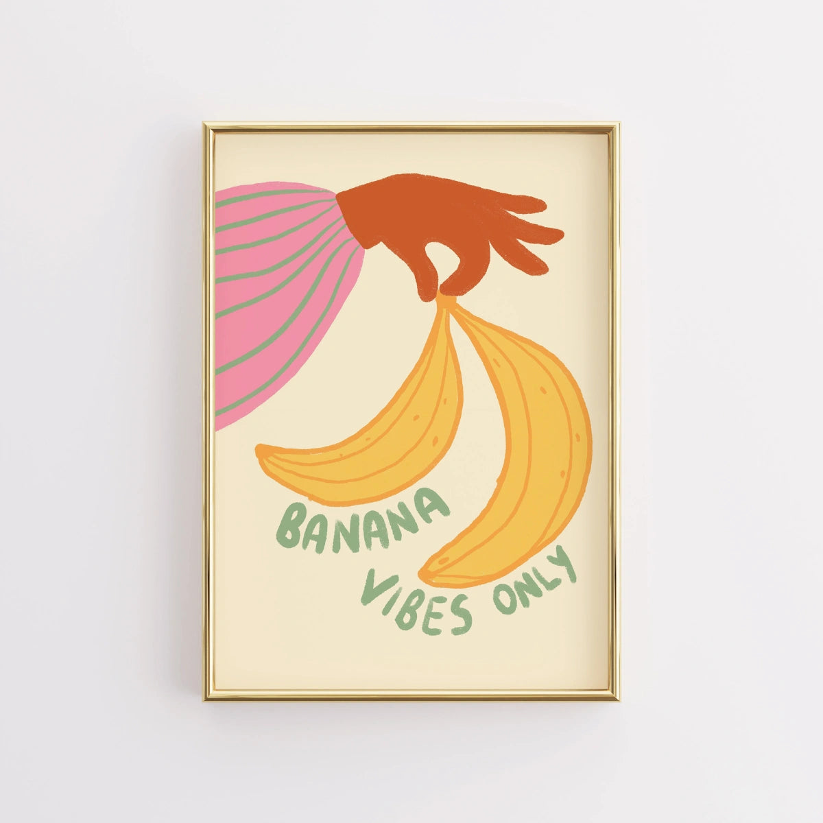 Banana Vibes Print – Funky Summer Fruit Wall Art