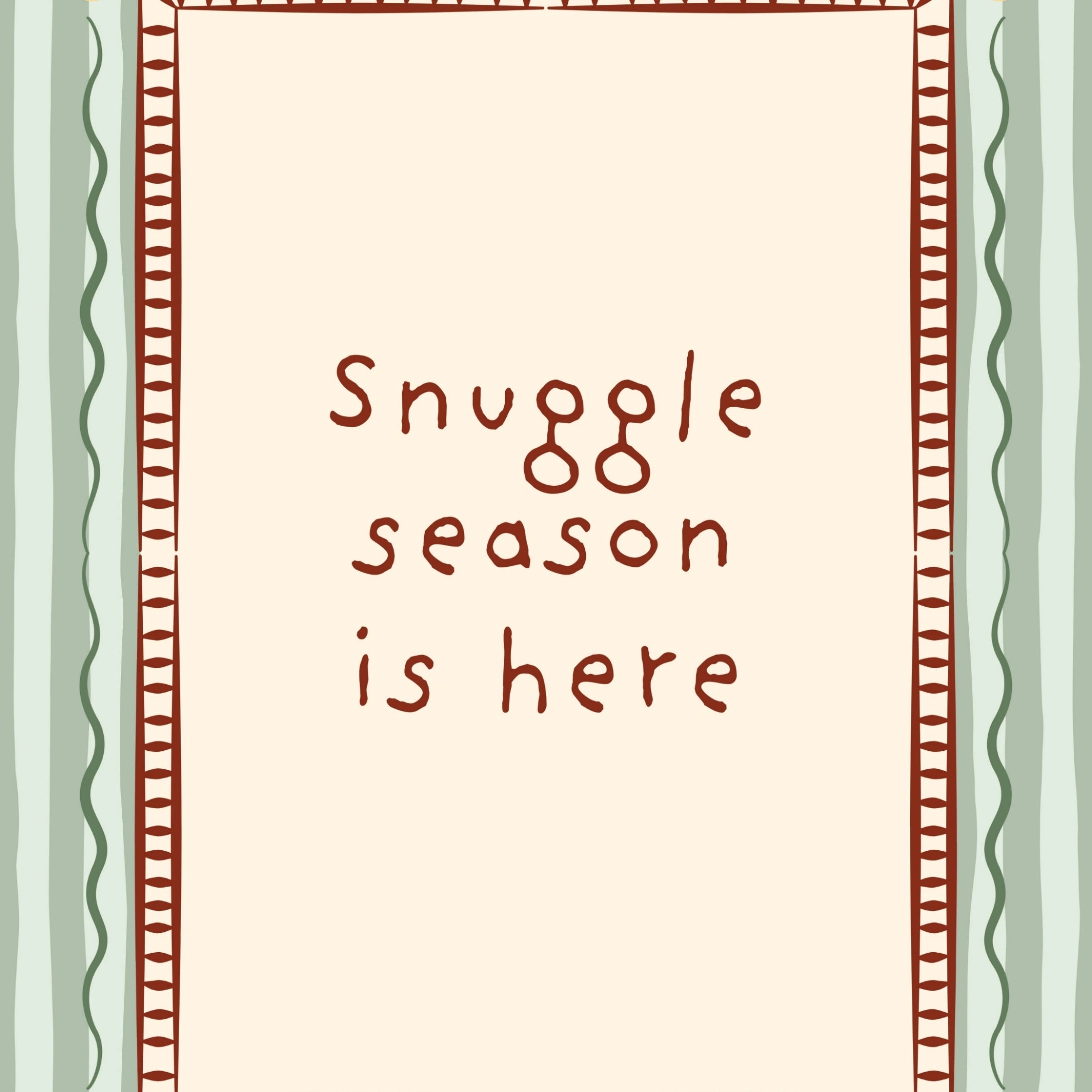 Cozy Holiday Quote Print