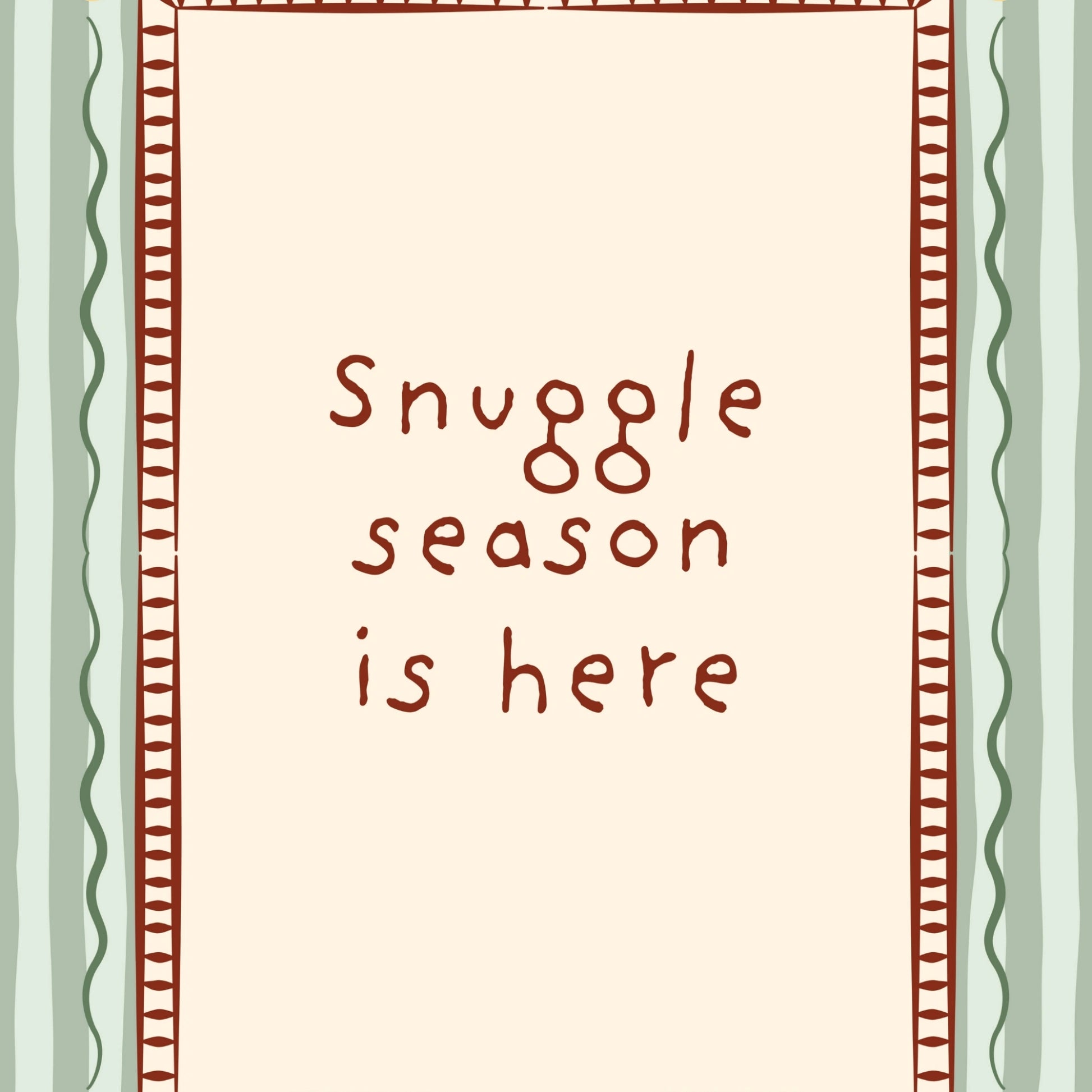 Cozy Holiday Quote Print