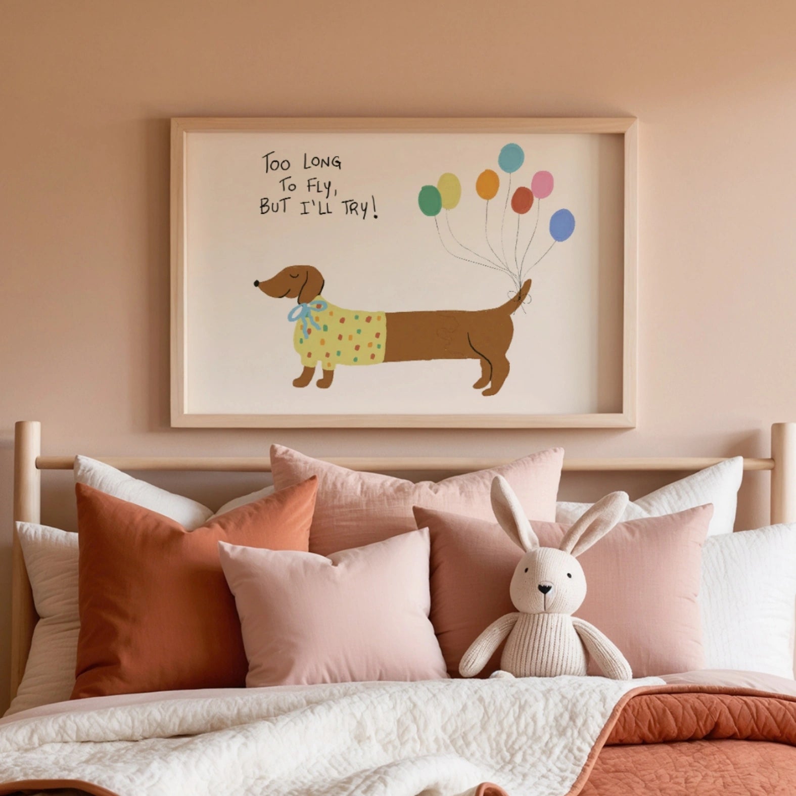 Simpatica decorazione murale con cane per bambini