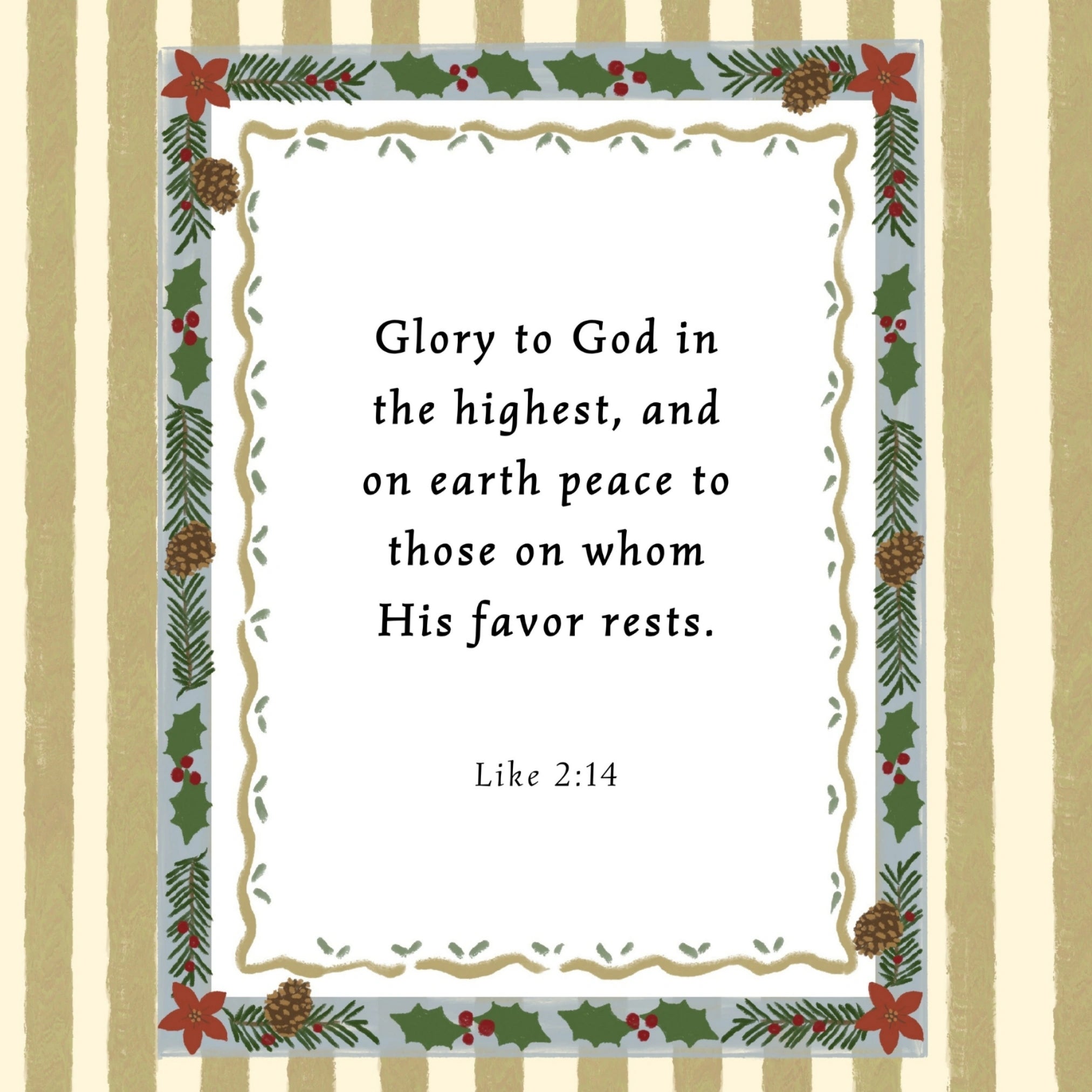Glory to God in the Highest Christmas Print
