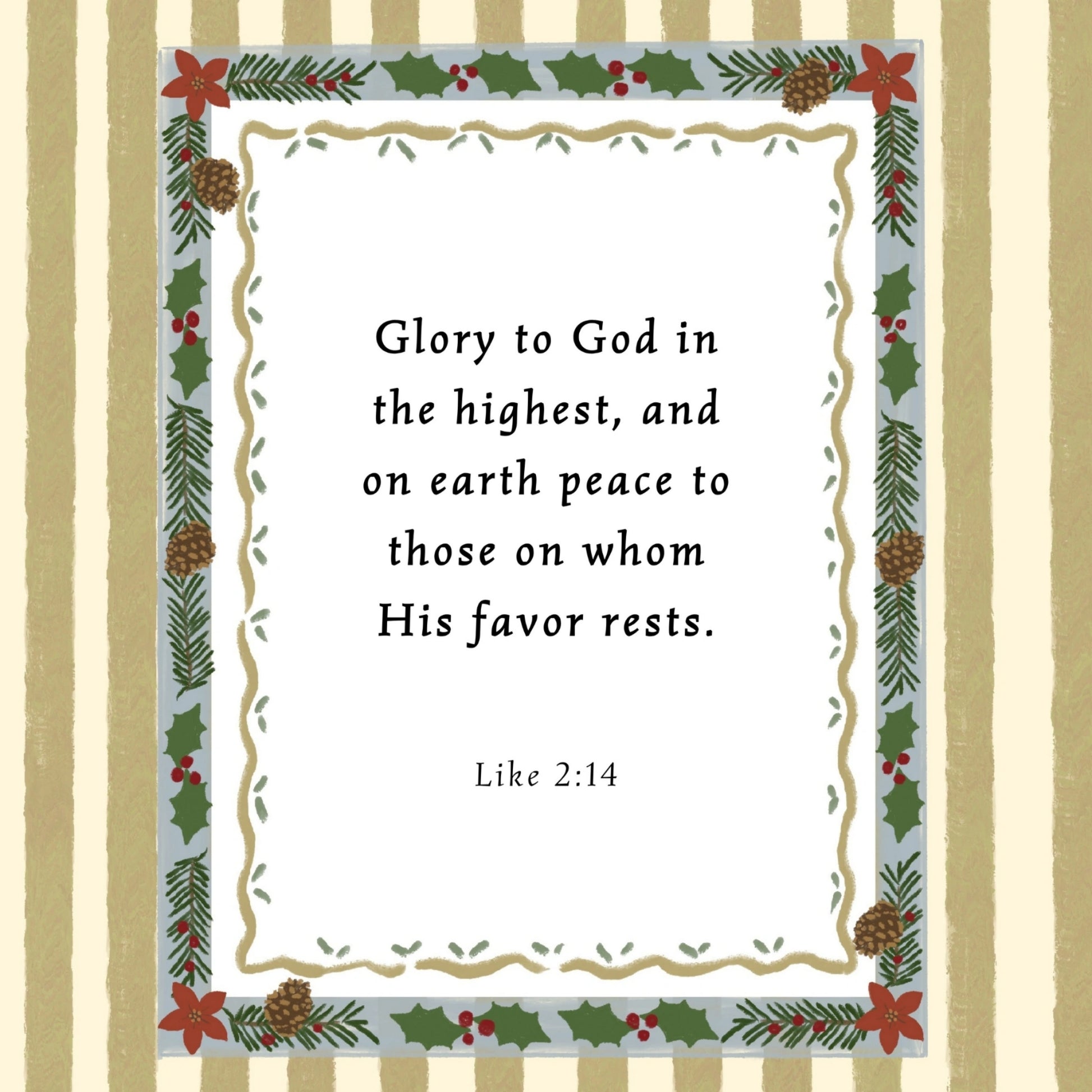 Glory to God in the Highest Christmas Print