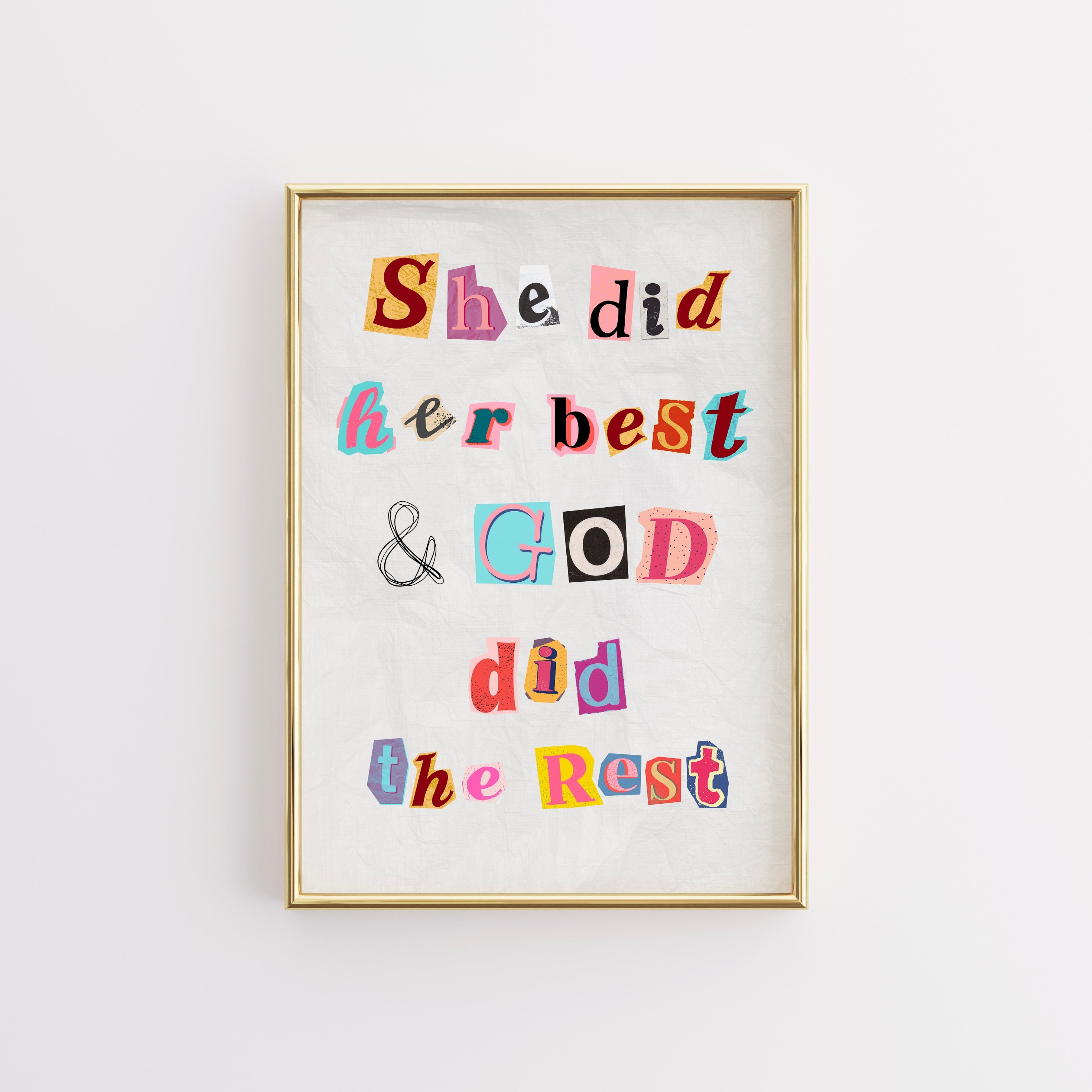 Ha fatto del suo meglio - Stampa motivazionale cristiana