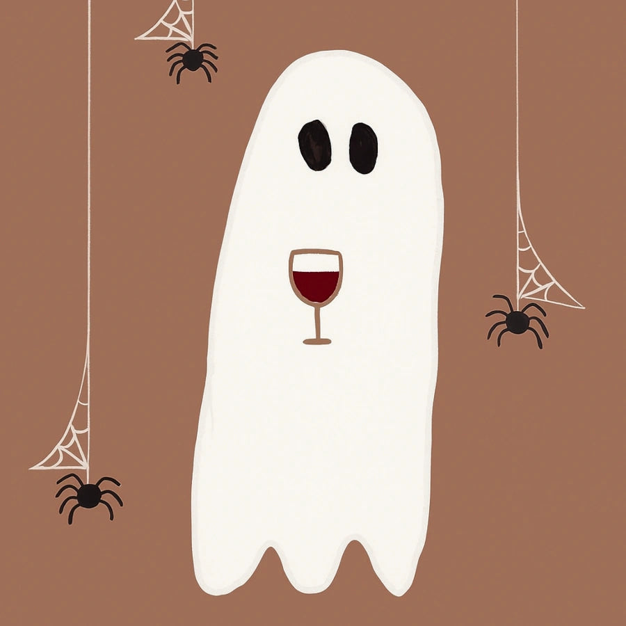 Wine Ghost Halloween Print – Funny Boozy Wall Art