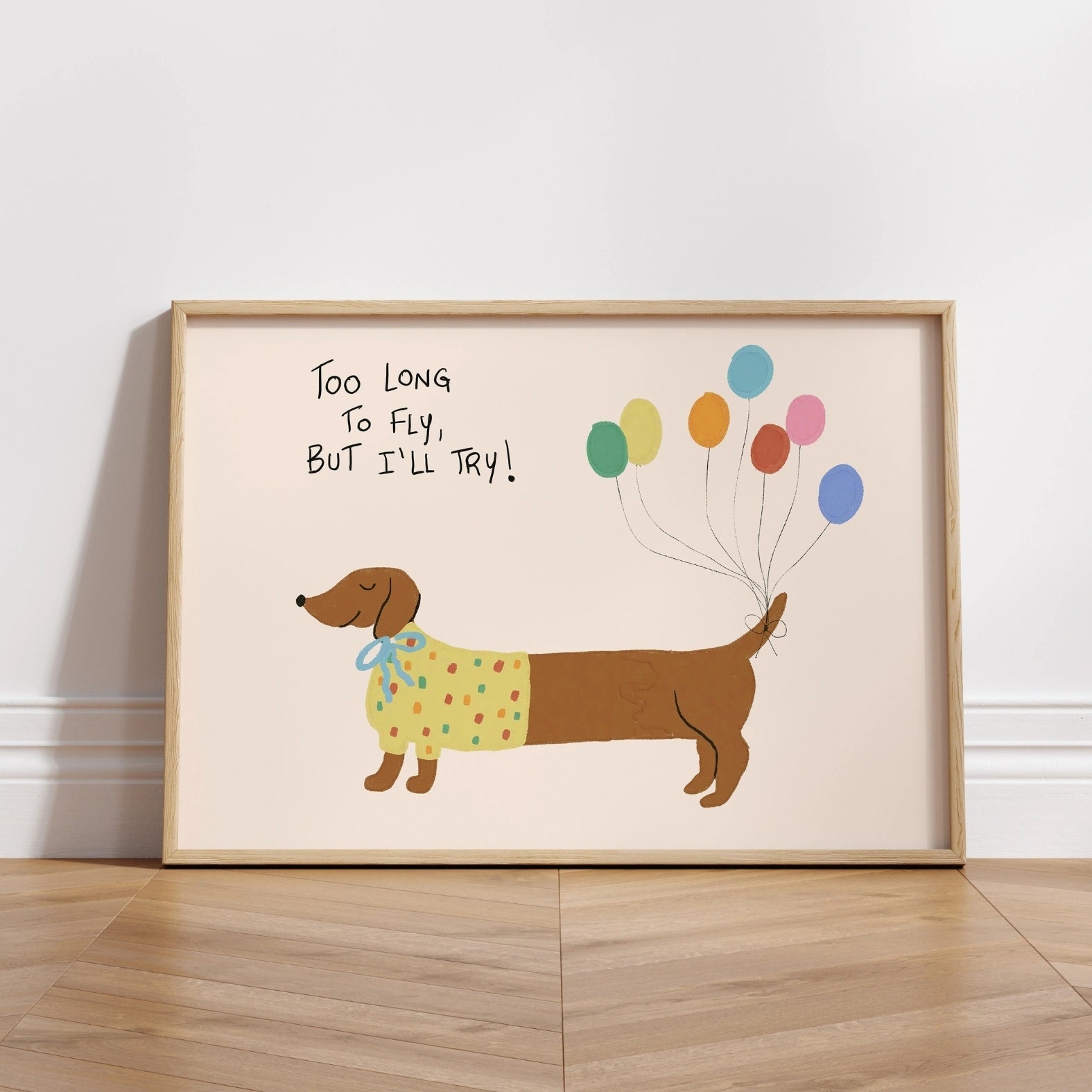 Simpatica decorazione murale con cane per bambini