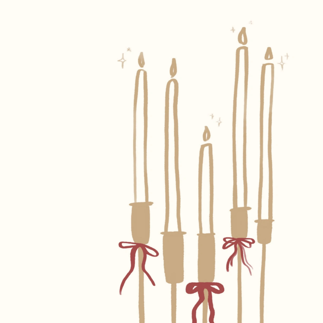 Christmas Candle Wall Art