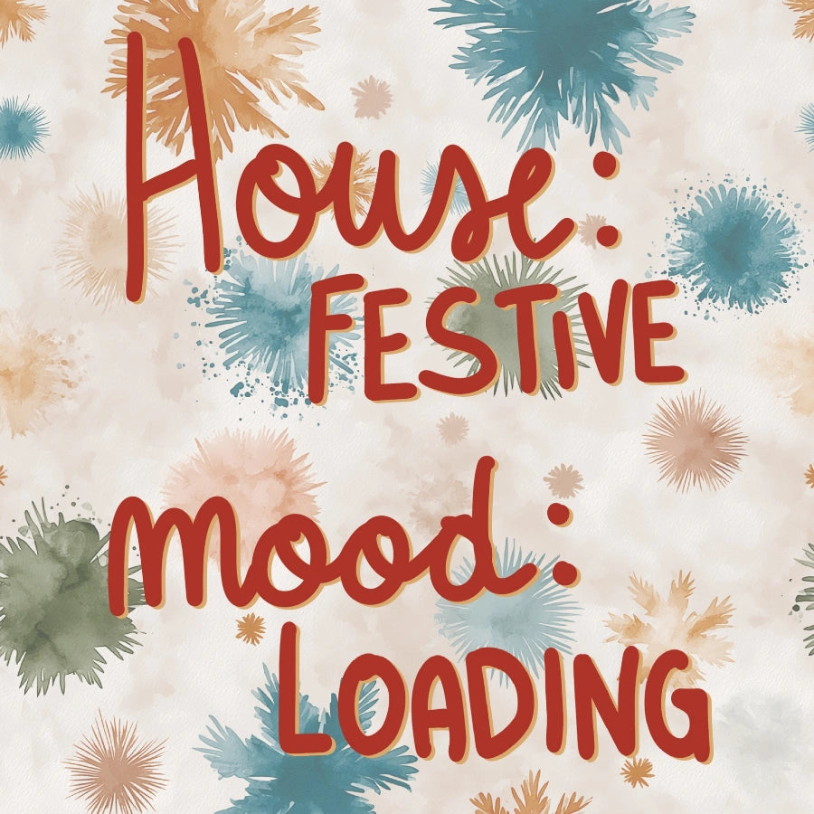 Festive House Vibes – Scandinavian Christmas Wall Art Print