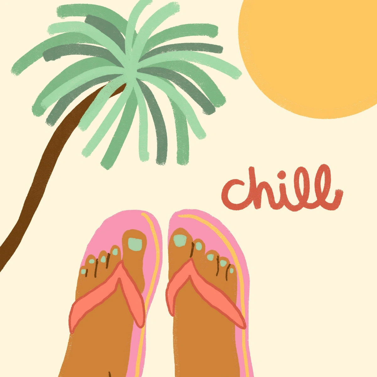 Chill Print – Summer Relaxation Wall Art