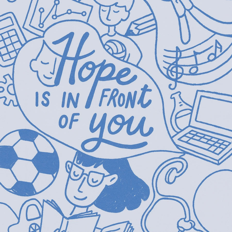 Hope Is in Front of You Wall Art – Christian Motivational Print