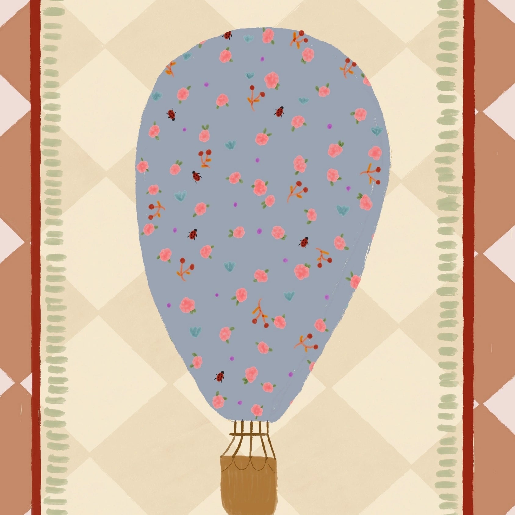 Floral Hot Air Balloon