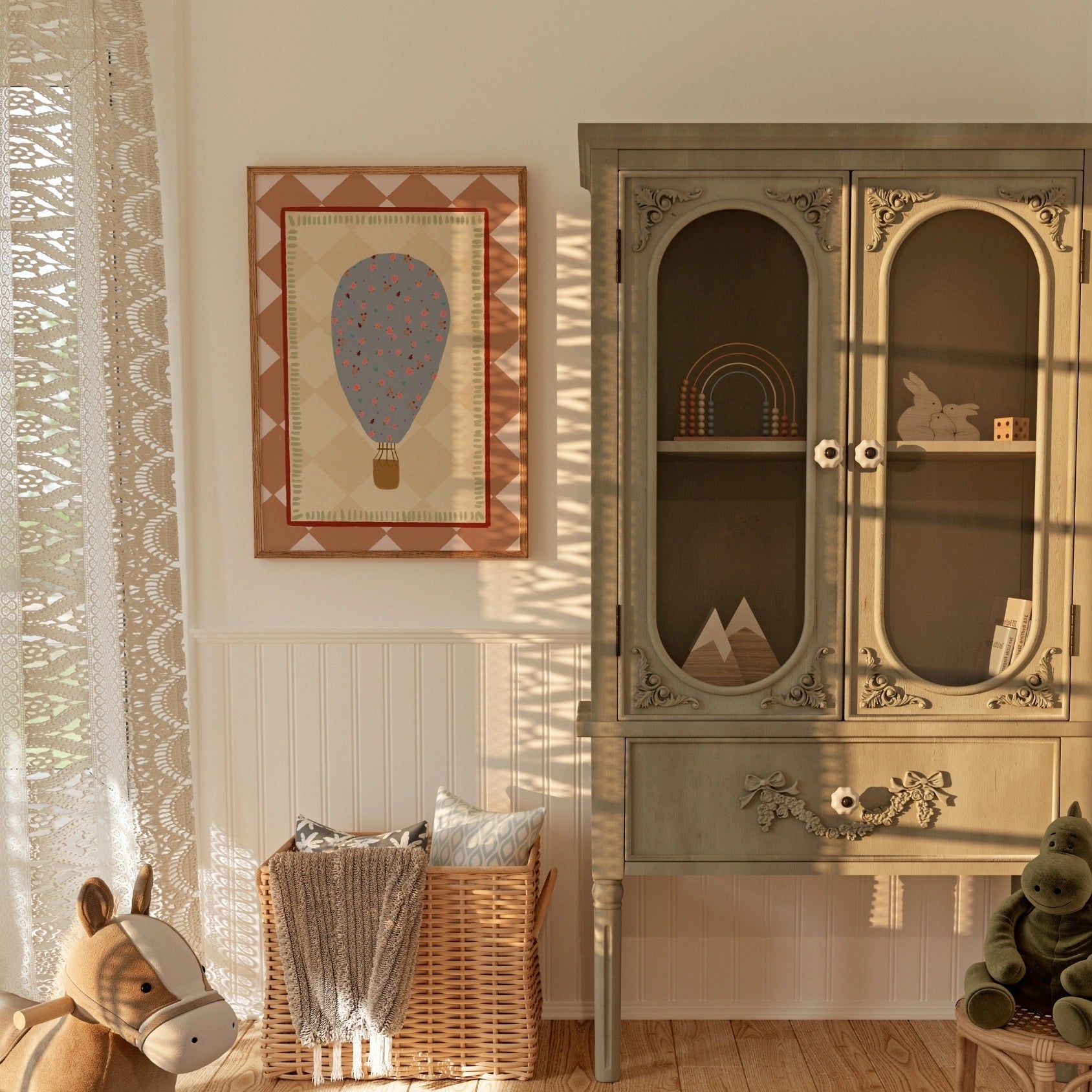 Floral Hot Air Balloon