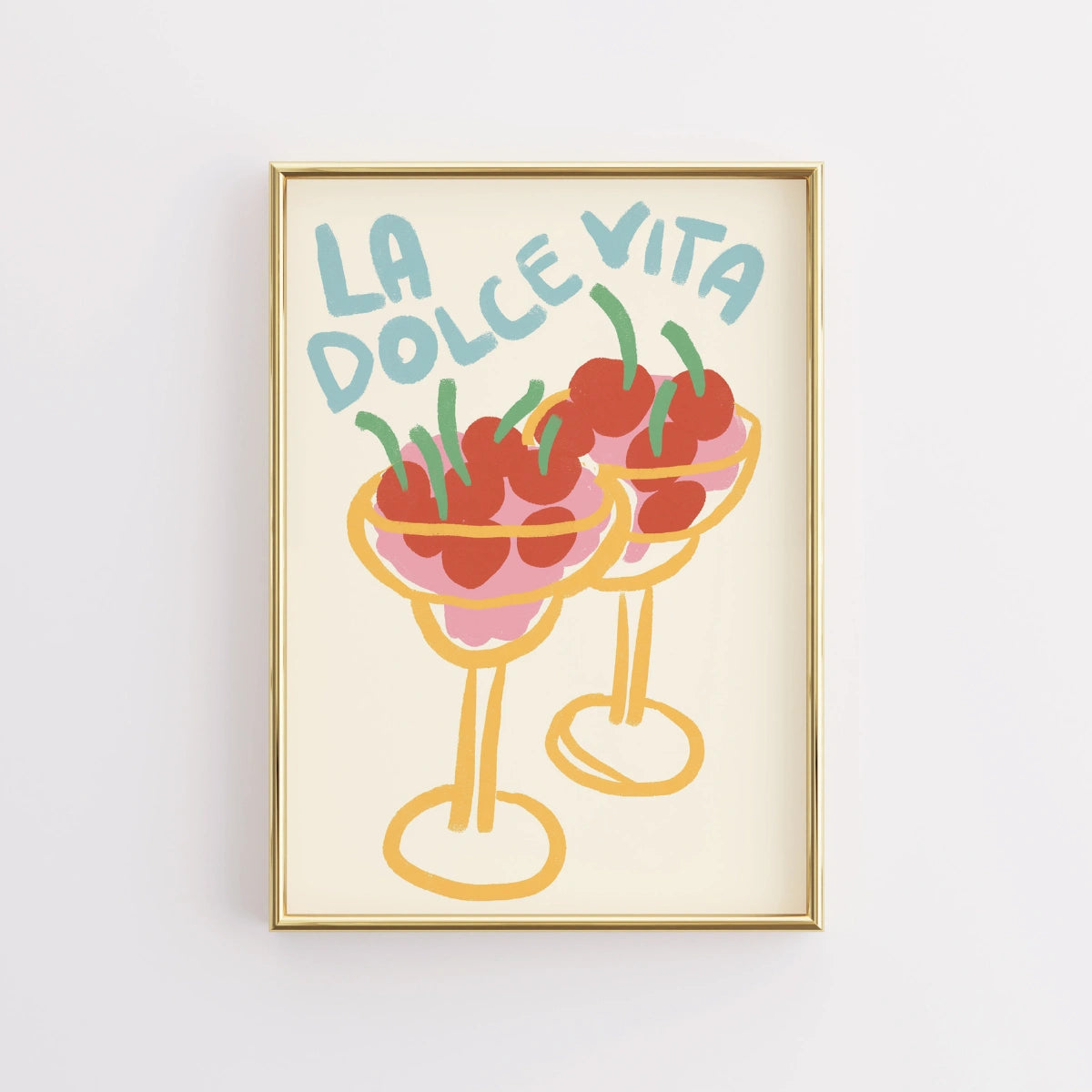 La Dolce Vita Print – Italian Summer Cherry Art