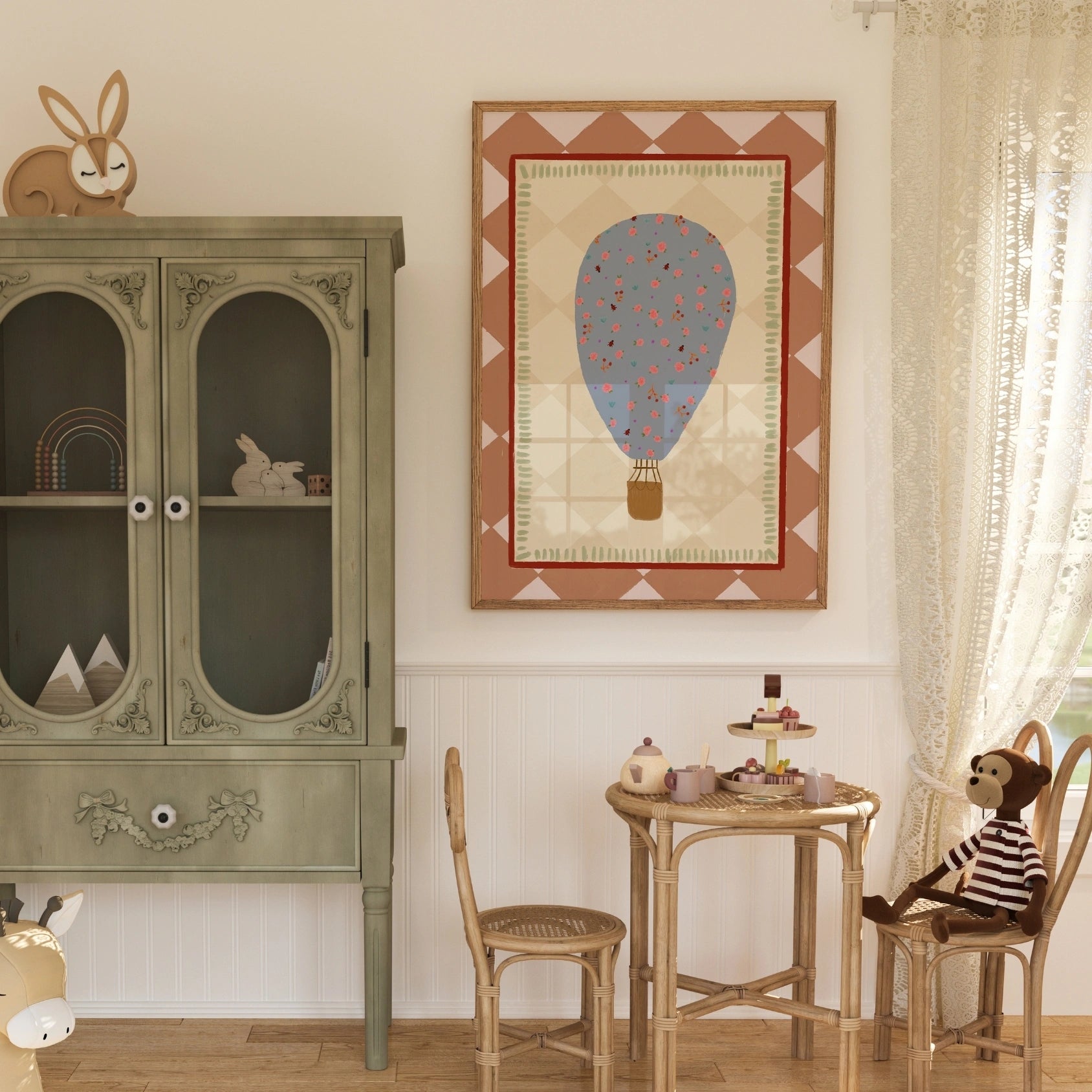 Floral Hot Air Balloon