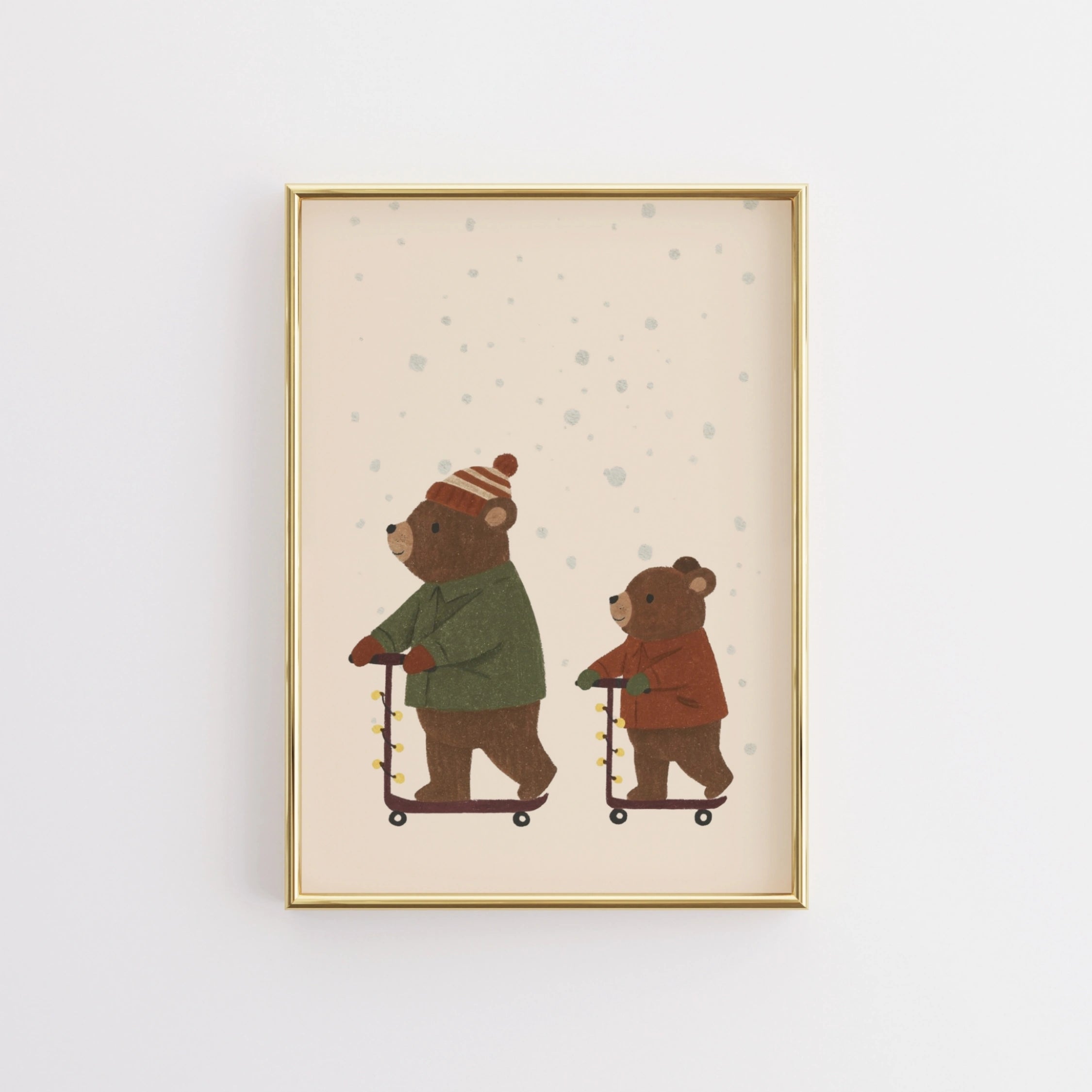 Bear Family Christmas Print