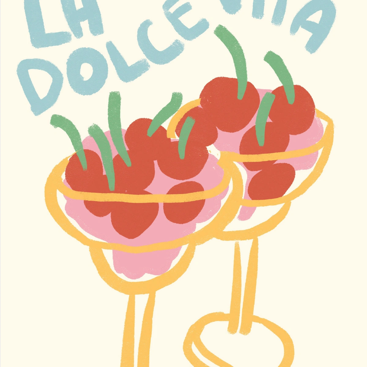 La Dolce Vita Print – Italian Summer Cherry Art