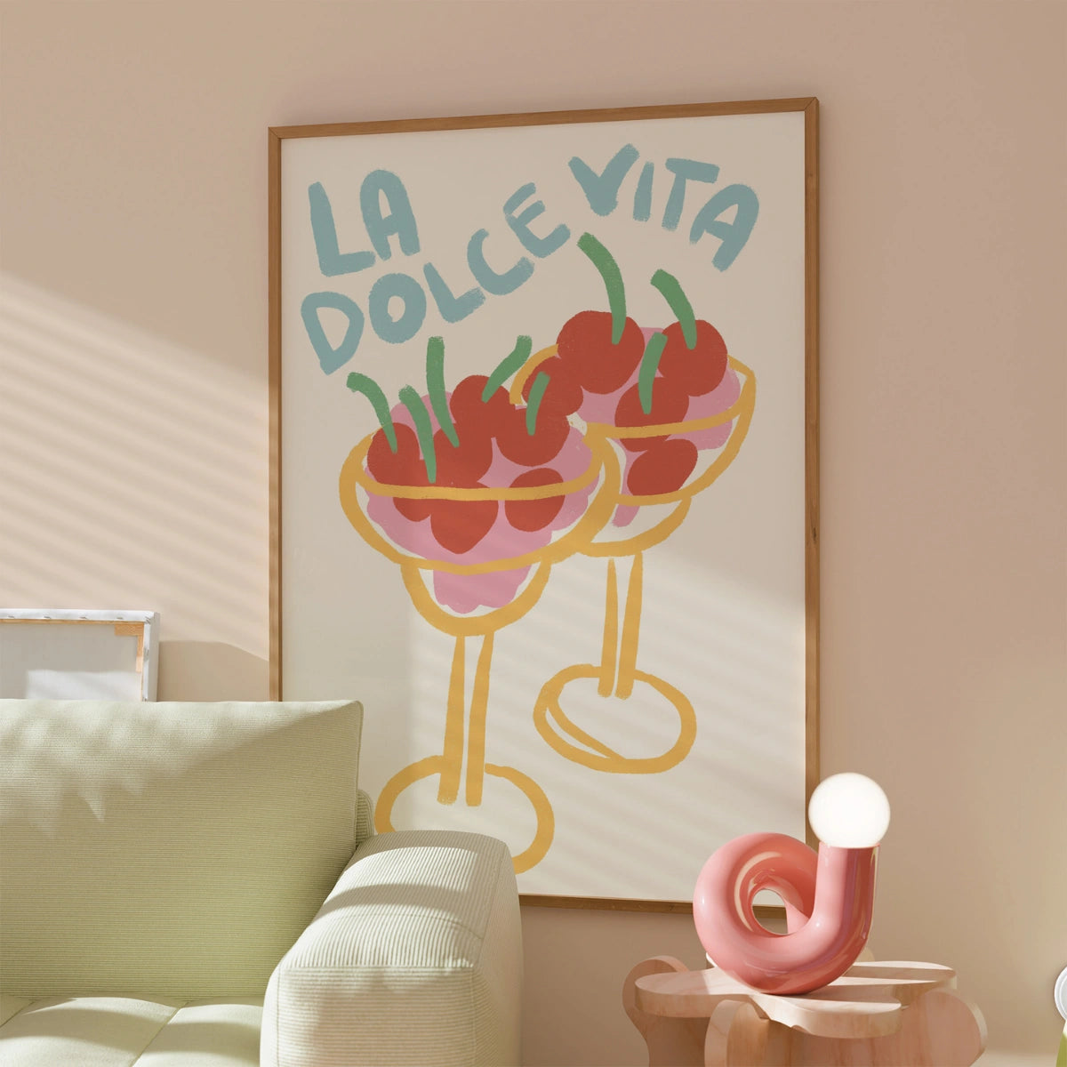 La Dolce Vita Print – Italian Summer Cherry Art
