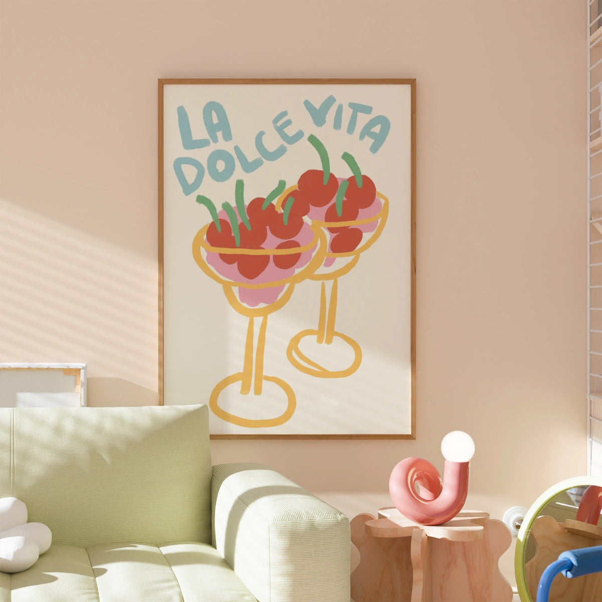 La Dolce Vita Print – Italian Summer Cherry Art