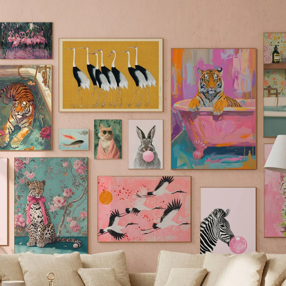 Maximalist Animals, over 430 prints