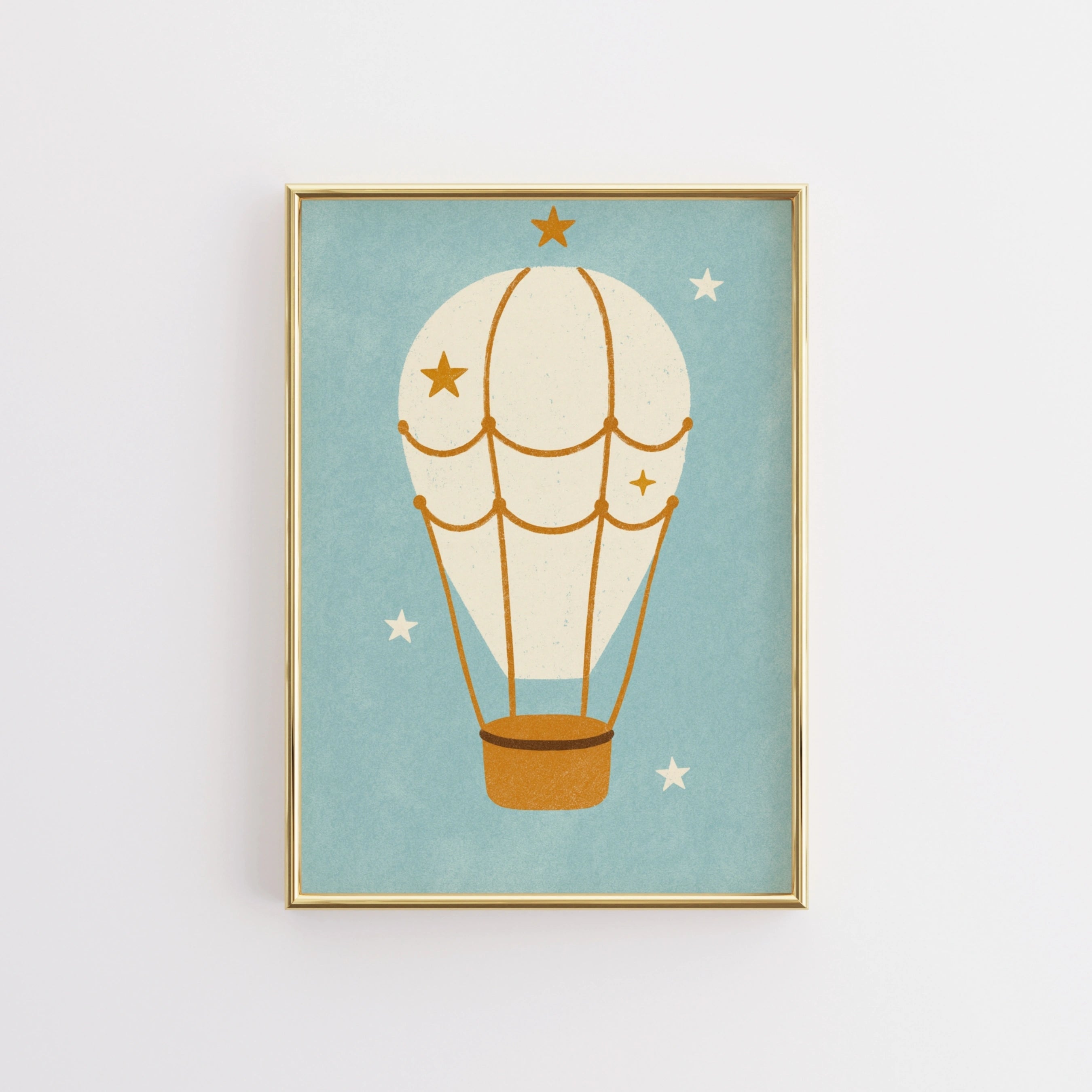 Hot Air Balloon Nursery Print