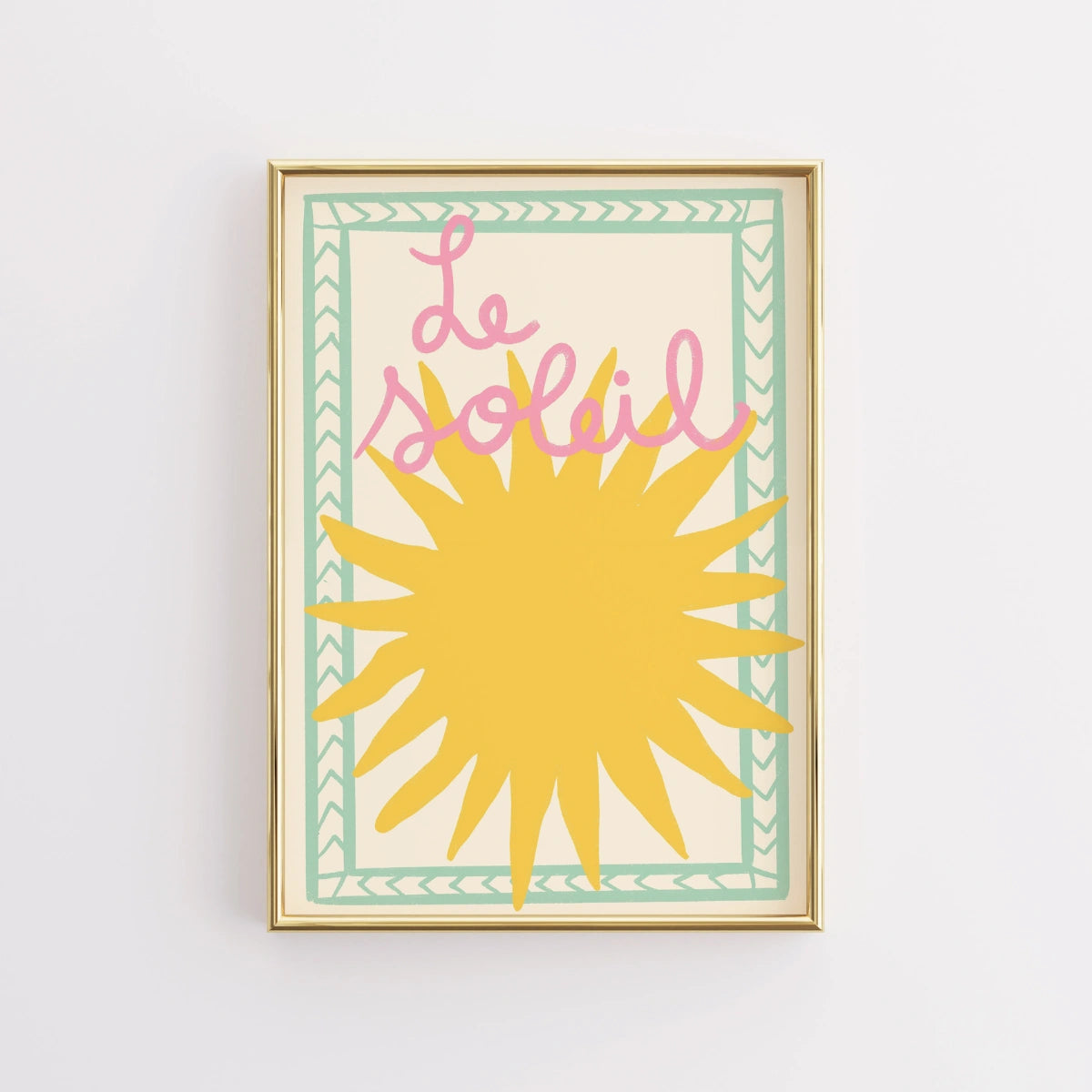Le Soleil Print – Wandbild „Französische Sommersonne“