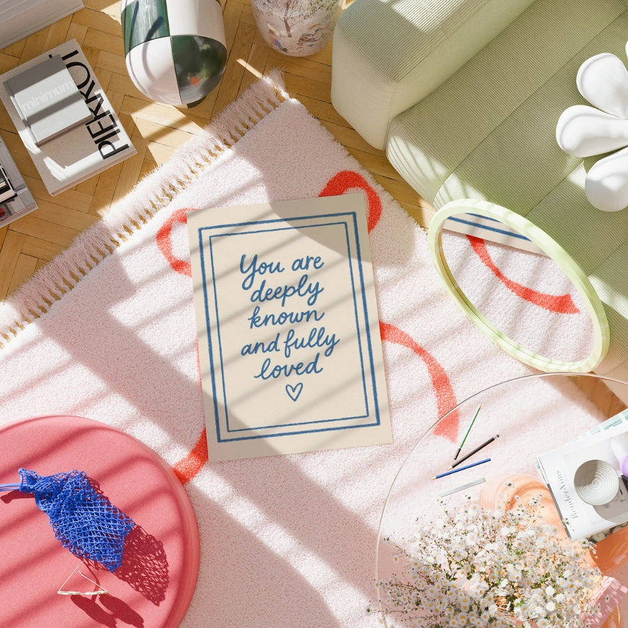 You Are Deeply Known and Fully Loved Wall Art – Faith Based Quote Poster