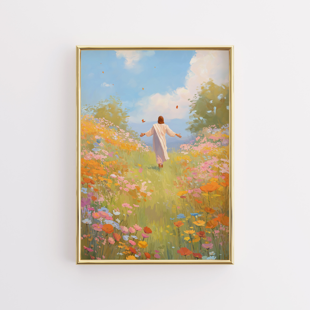 Jesus in Bloom – Peaceful Christian Wall Art