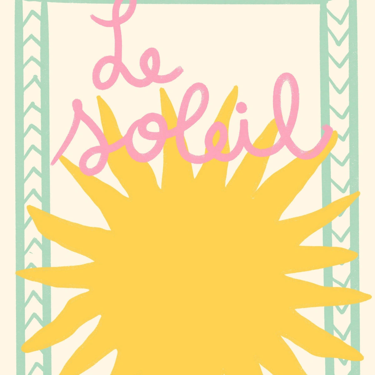 Le Soleil Print – Wandbild „Französische Sommersonne“