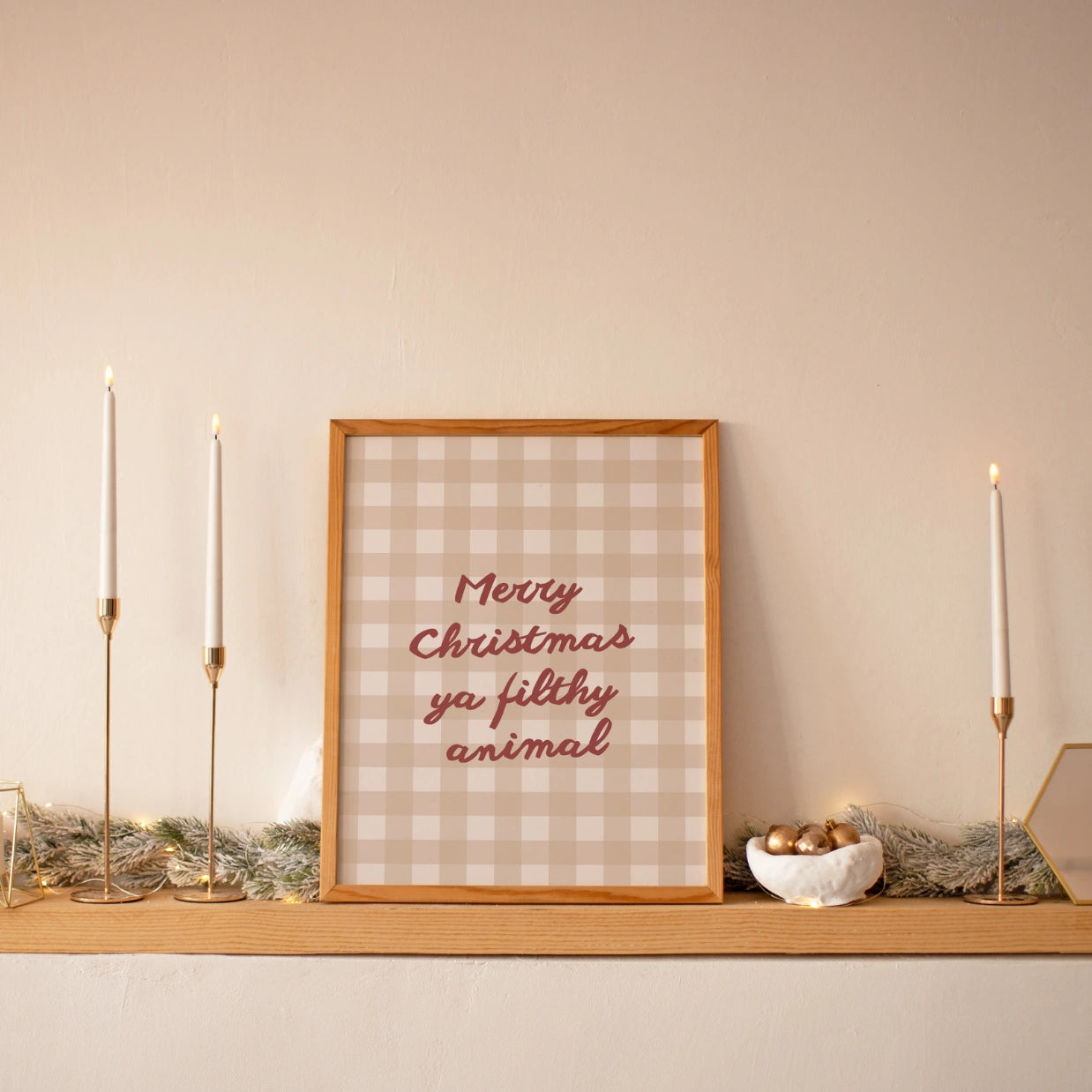 Weihnachts-Wandkunst