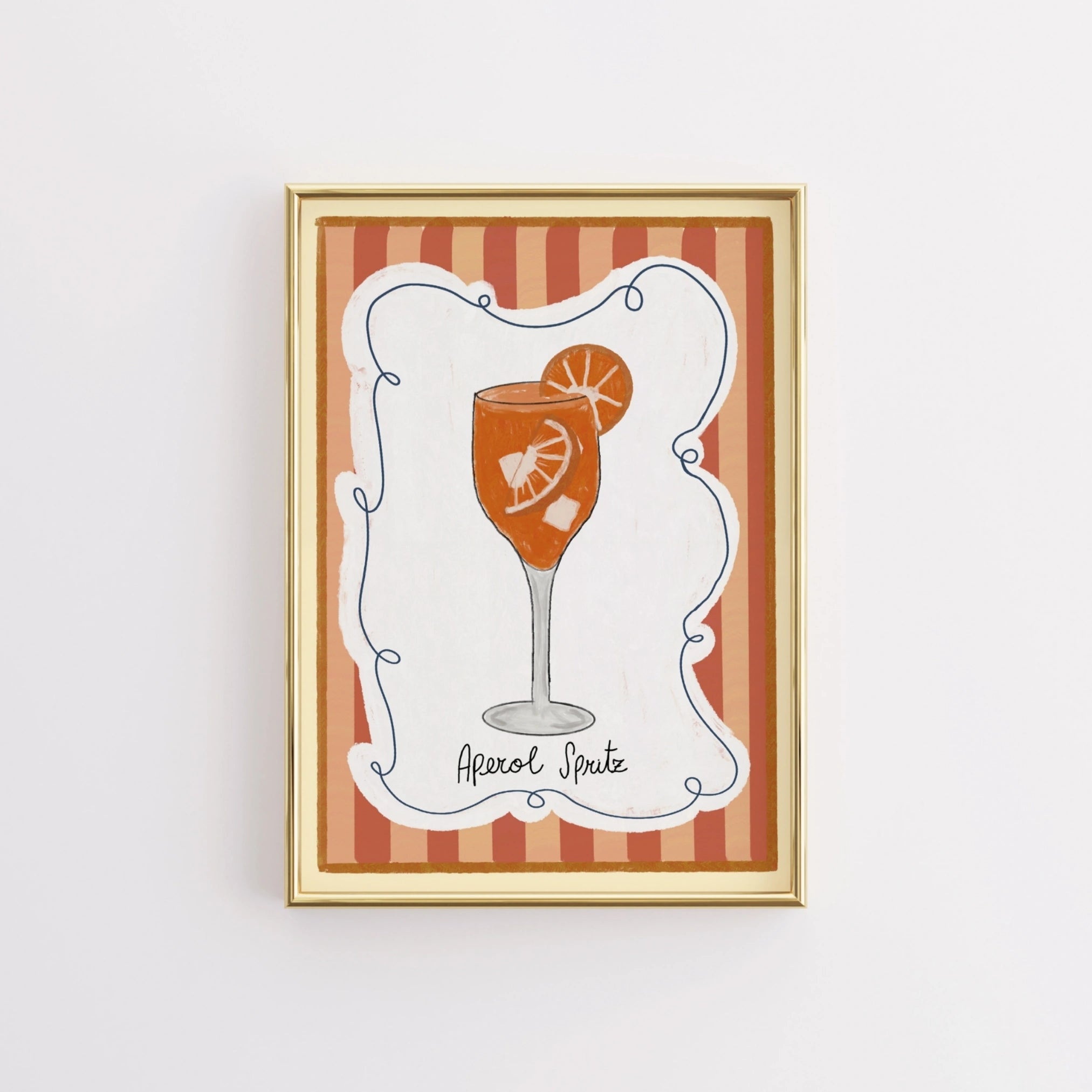 Aperol Spritz Cocktail Wall Art