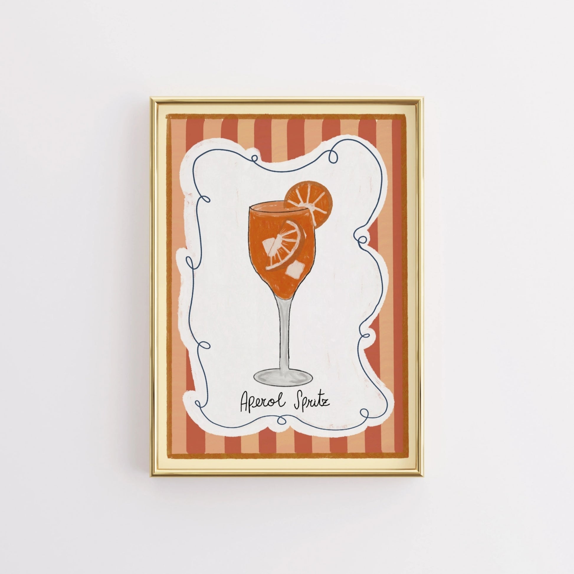 Aperol Spritz Cocktail Wall Art