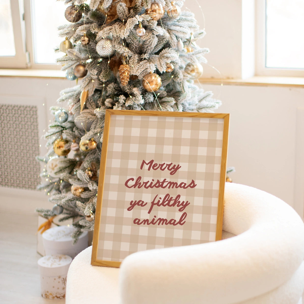 Weihnachts-Wandkunst