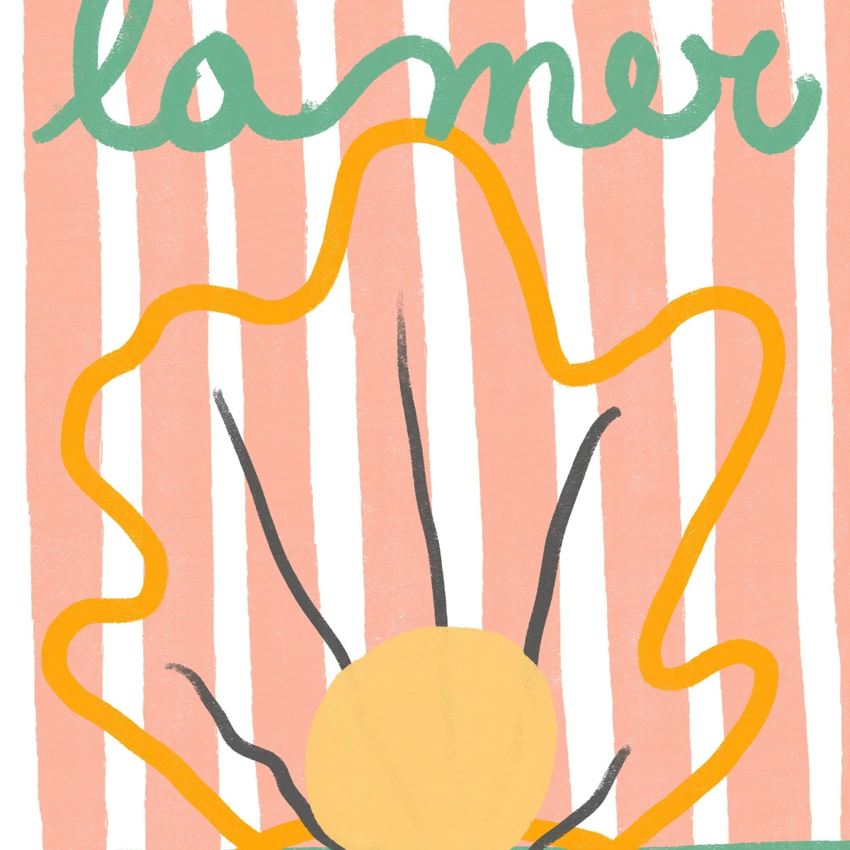 La Mer Print – French Coastal Shell Wall Art