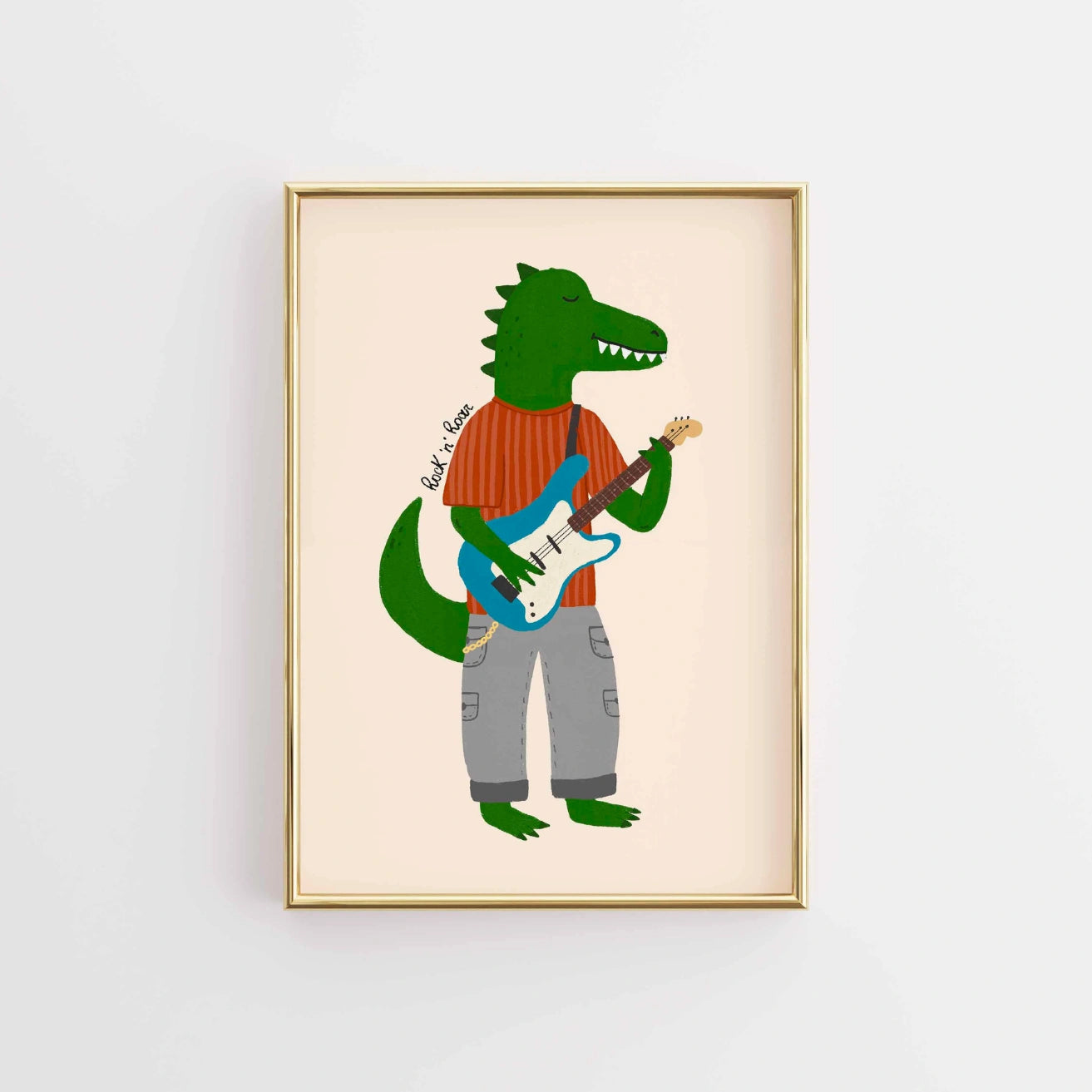 Rockstar Dinosaur Wall Art