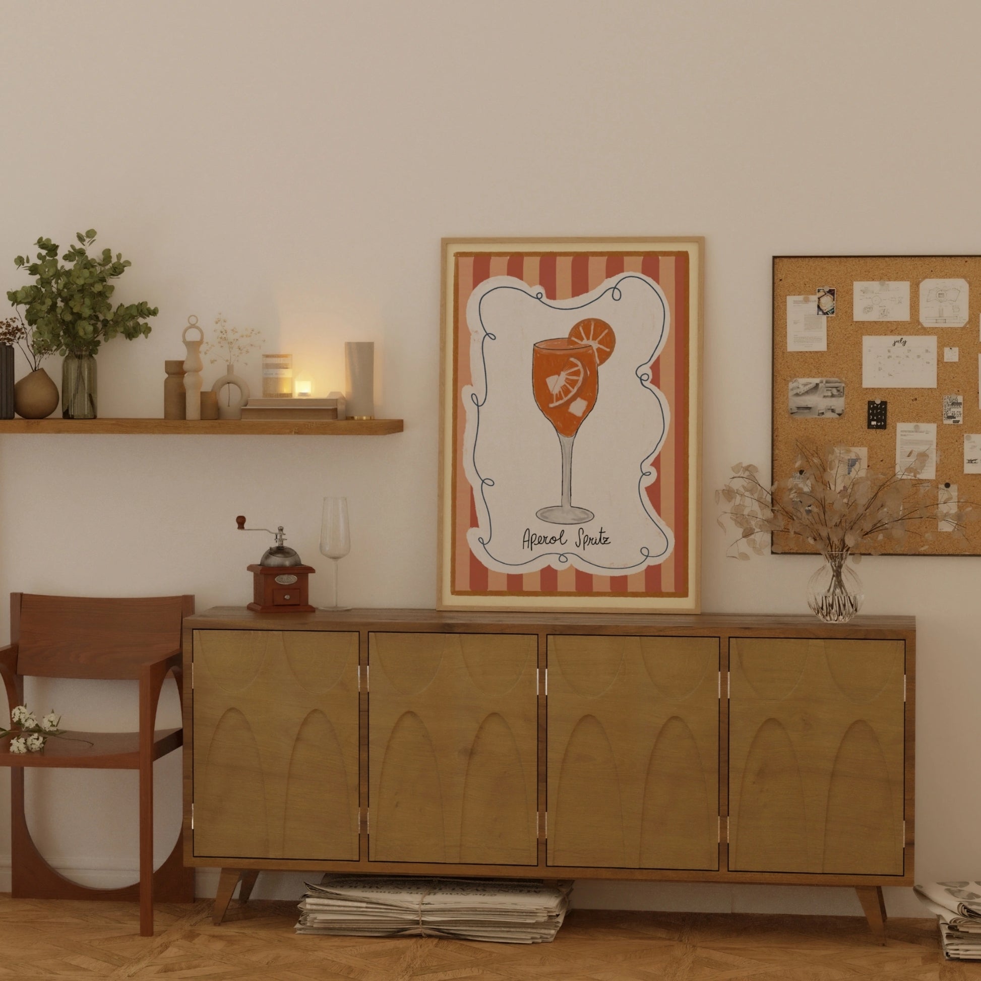 Aperol Spritz Cocktail Wall Art