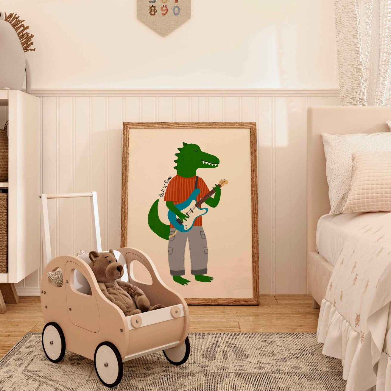 Rockstar Dinosaur Wall Art