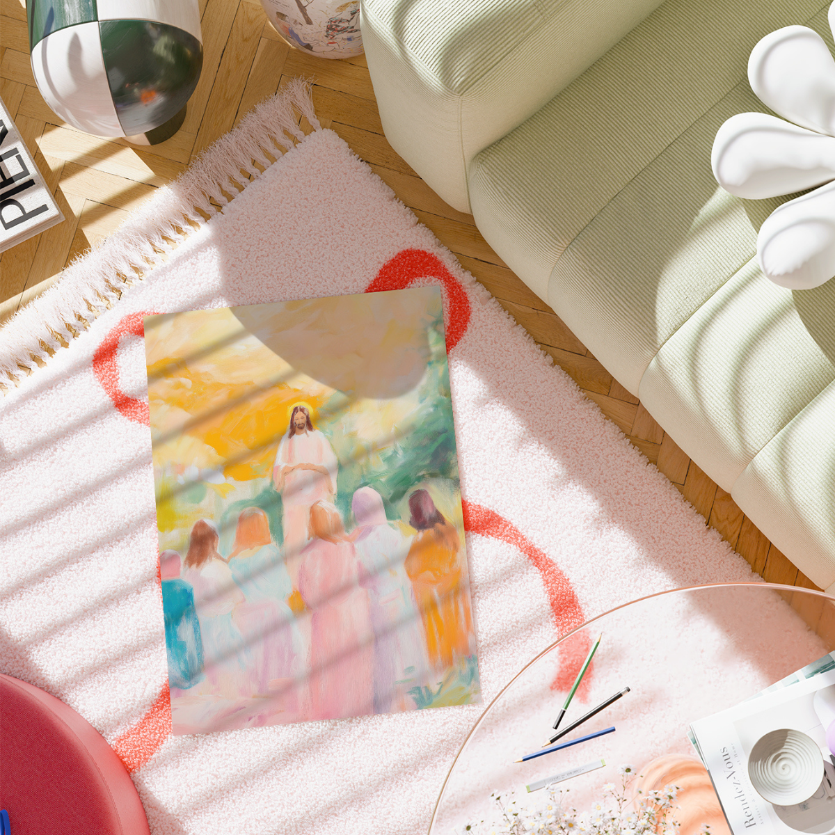 Jesus und Frauen – Feminine christliche Wandkunst