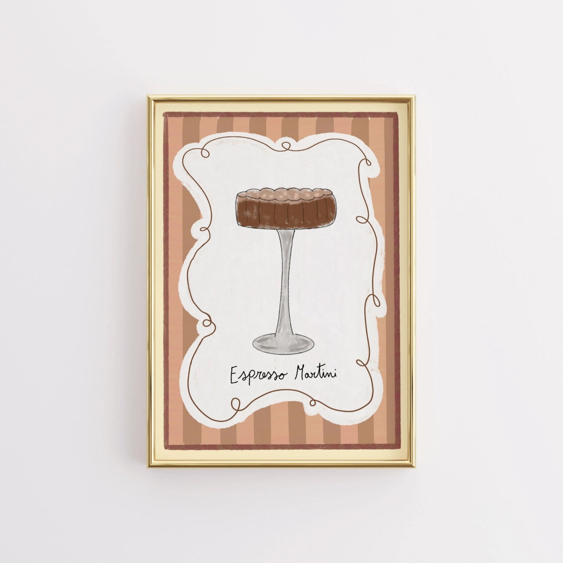 Espresso Martini Cocktail Wall Art