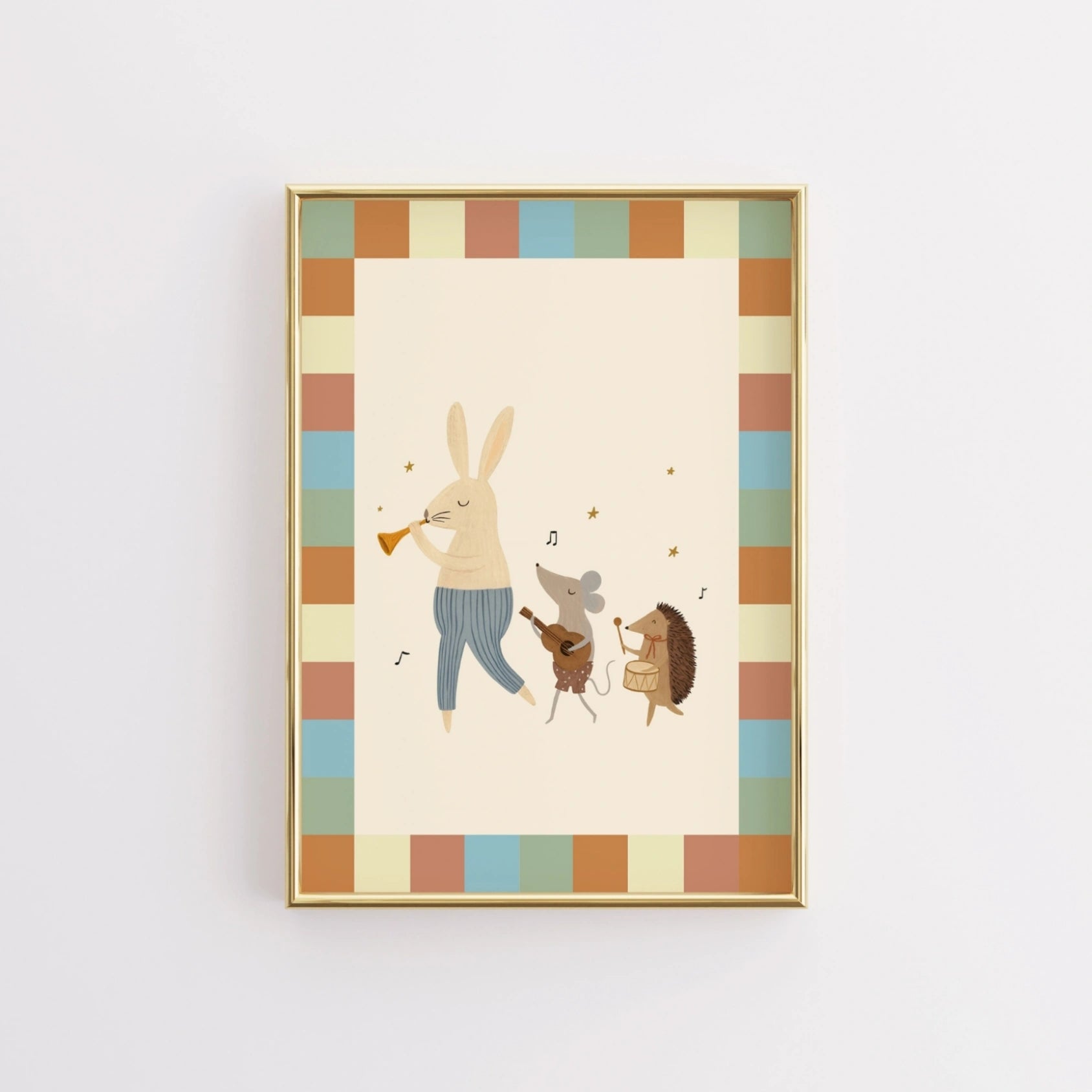 Woodland Band Nursery Print
