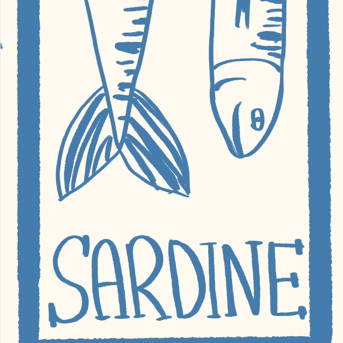 Sardine Wall Art - Coastal Fish Print