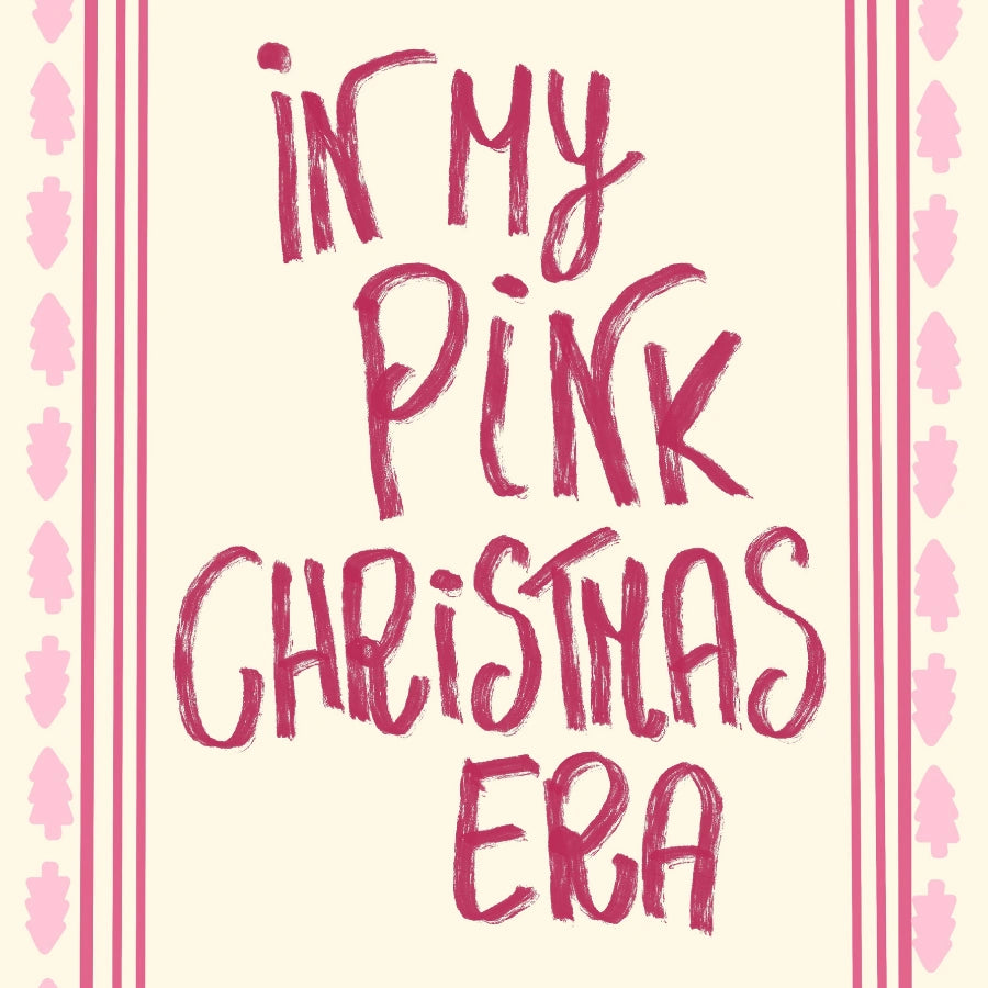 Pink Christmas Era – In My Pink Christmas Era Wall Art