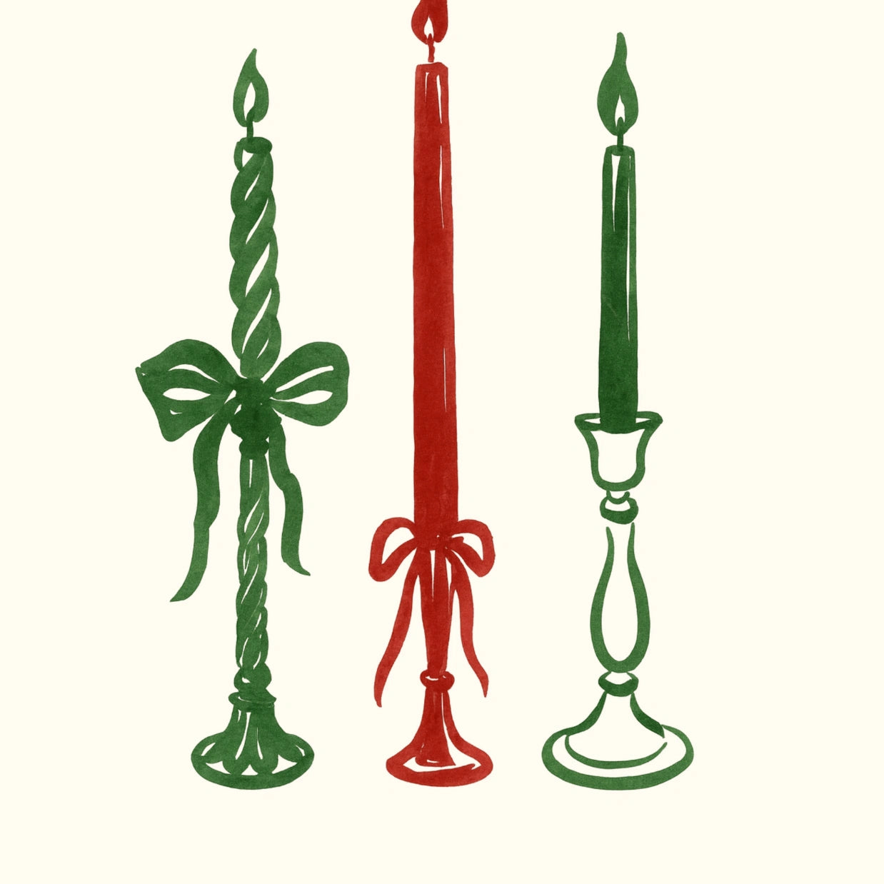 Christmas Candle Wall Art