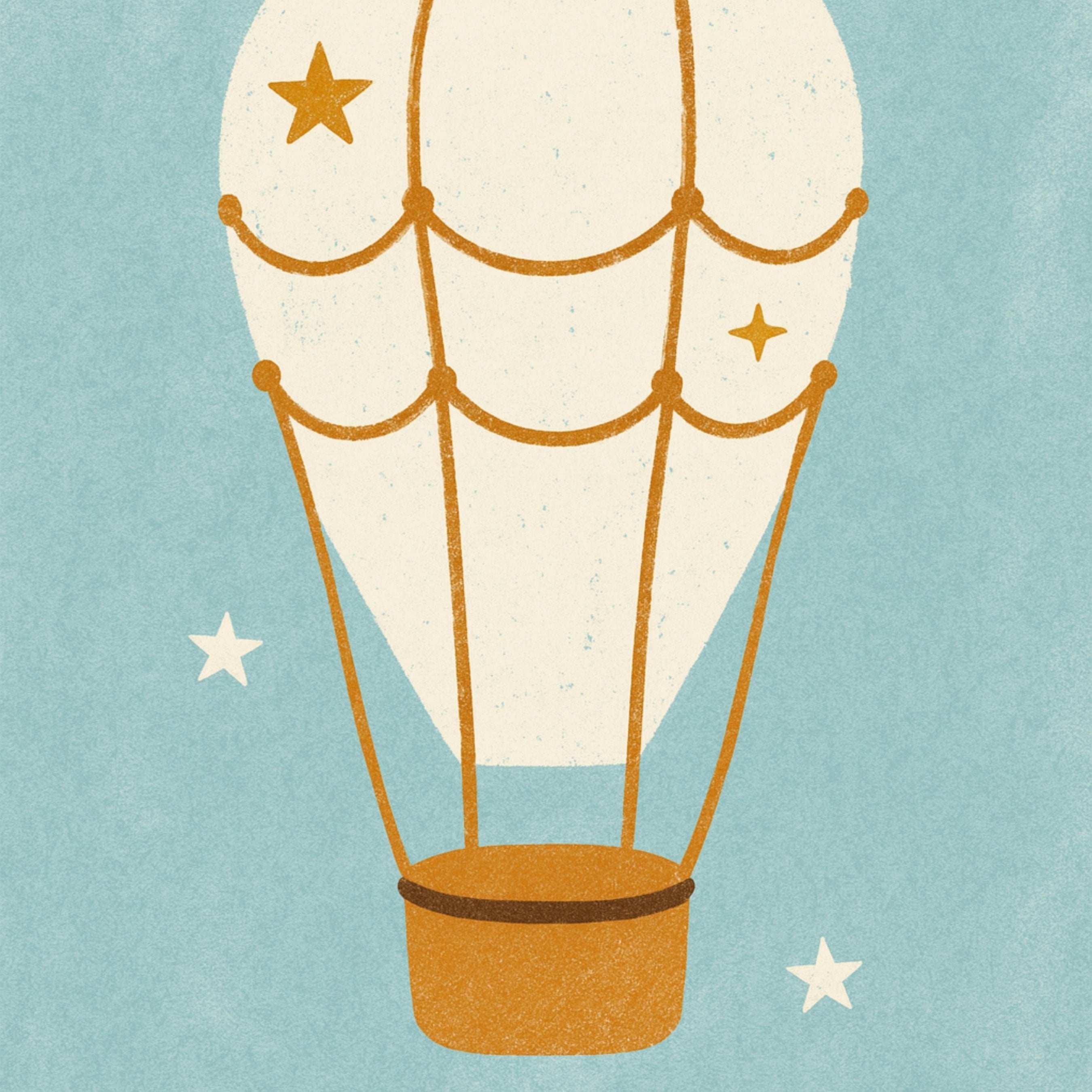 Hot Air Balloon Nursery Print