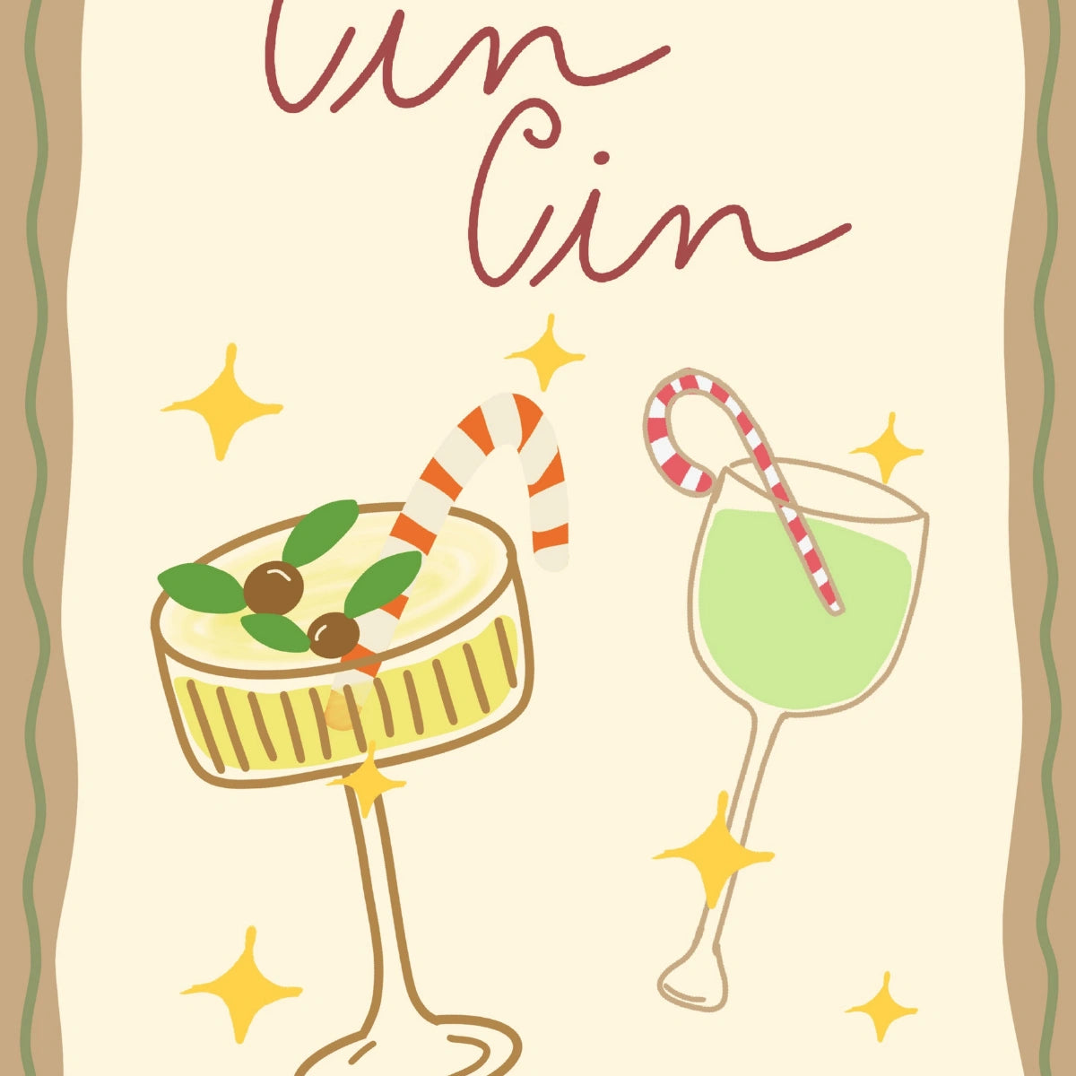 Cin Cin Weihnachtsdruck