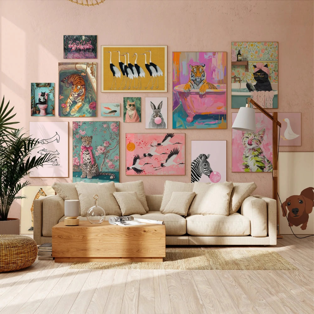 Maximalist Animals, over 430 prints