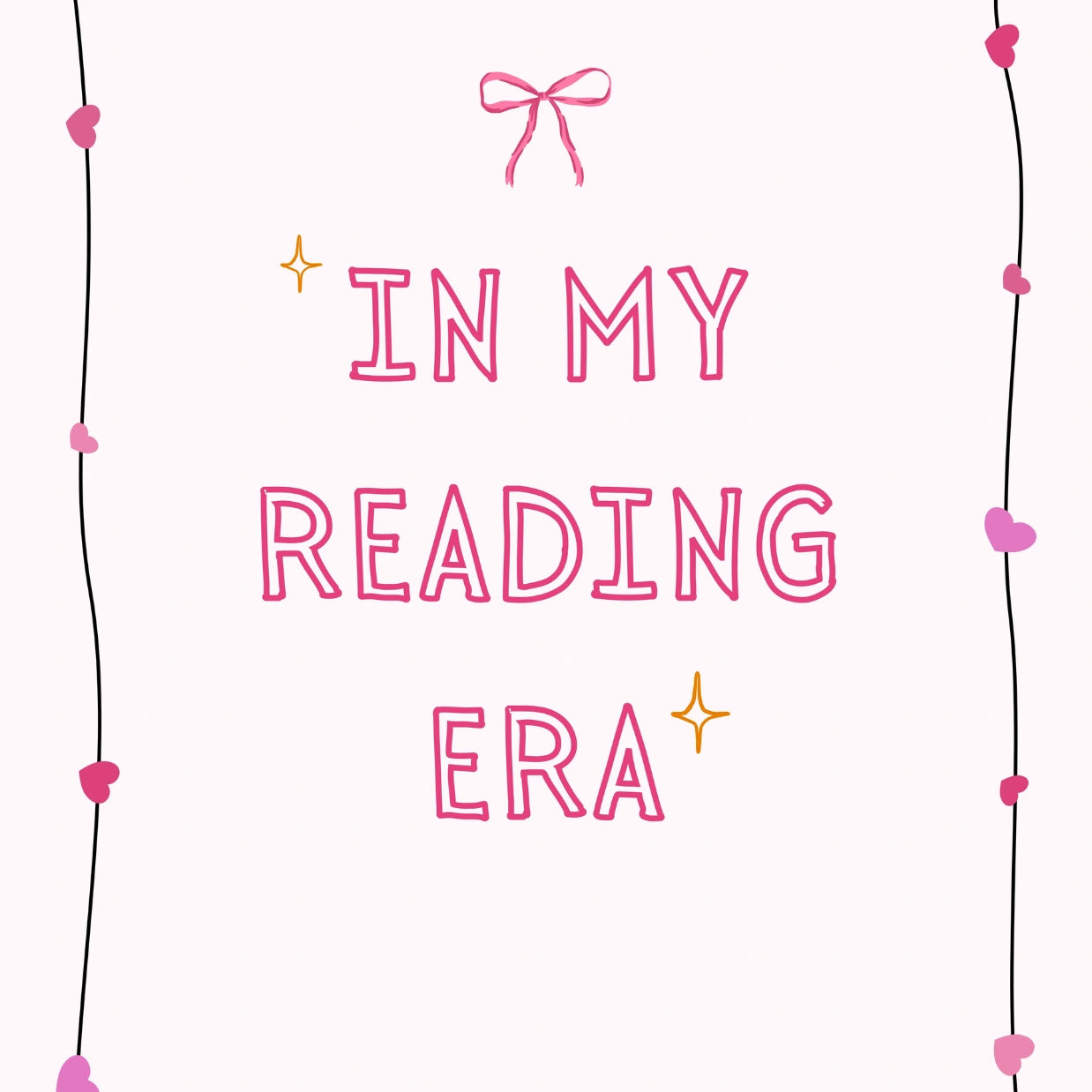 In My Reading Era - Pink Preppy Print