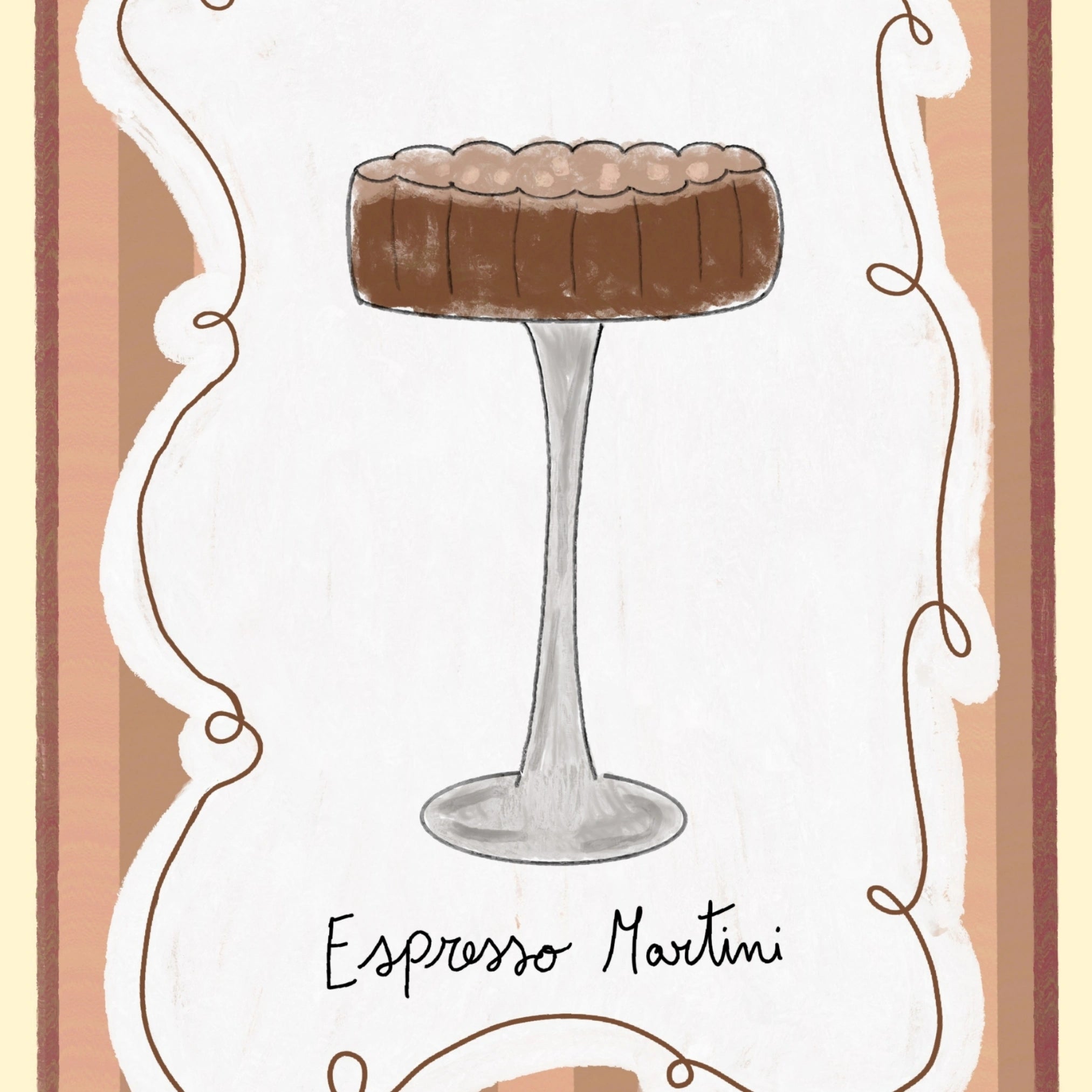 Espresso Martini Cocktail Wall Art