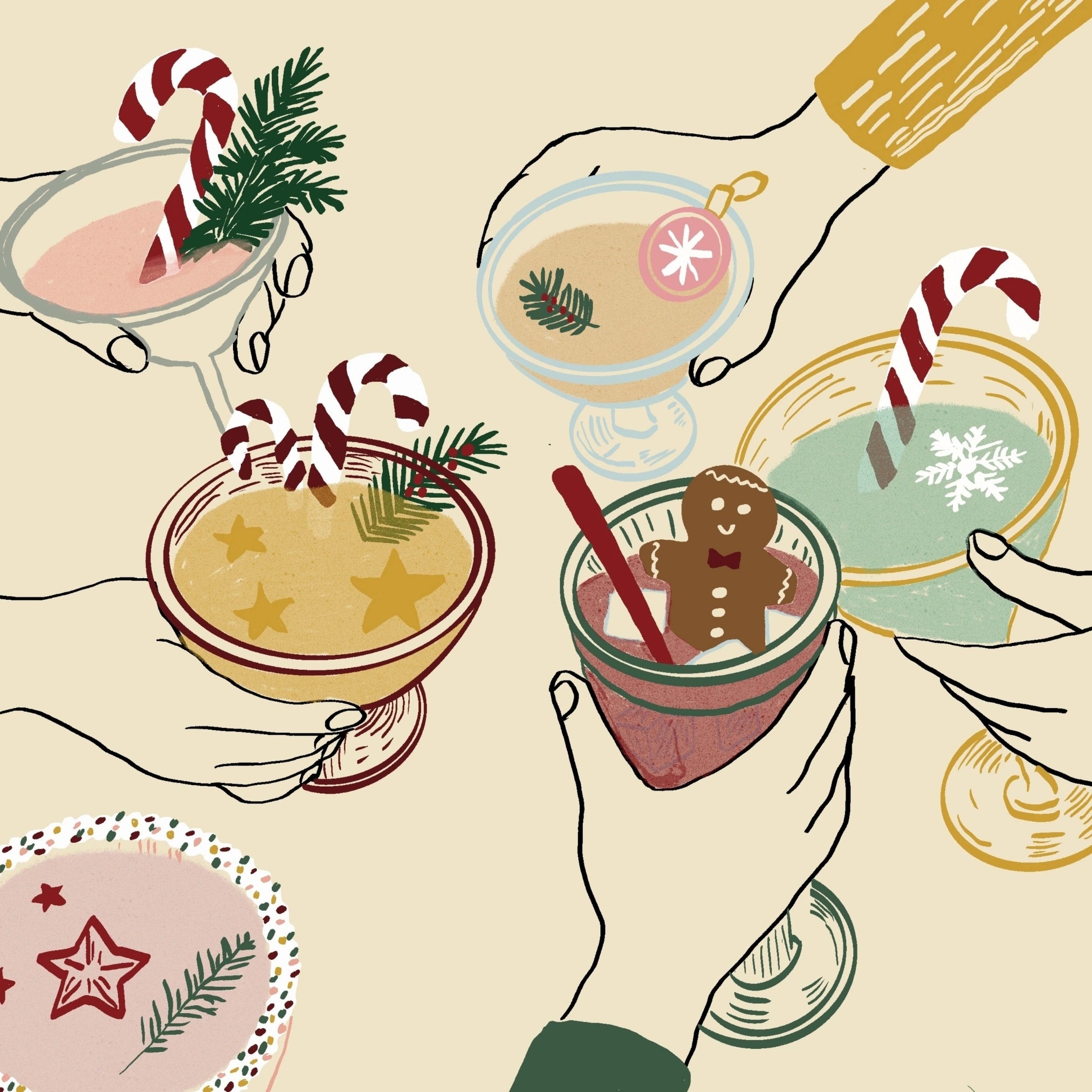 Christmas Cocktail Print