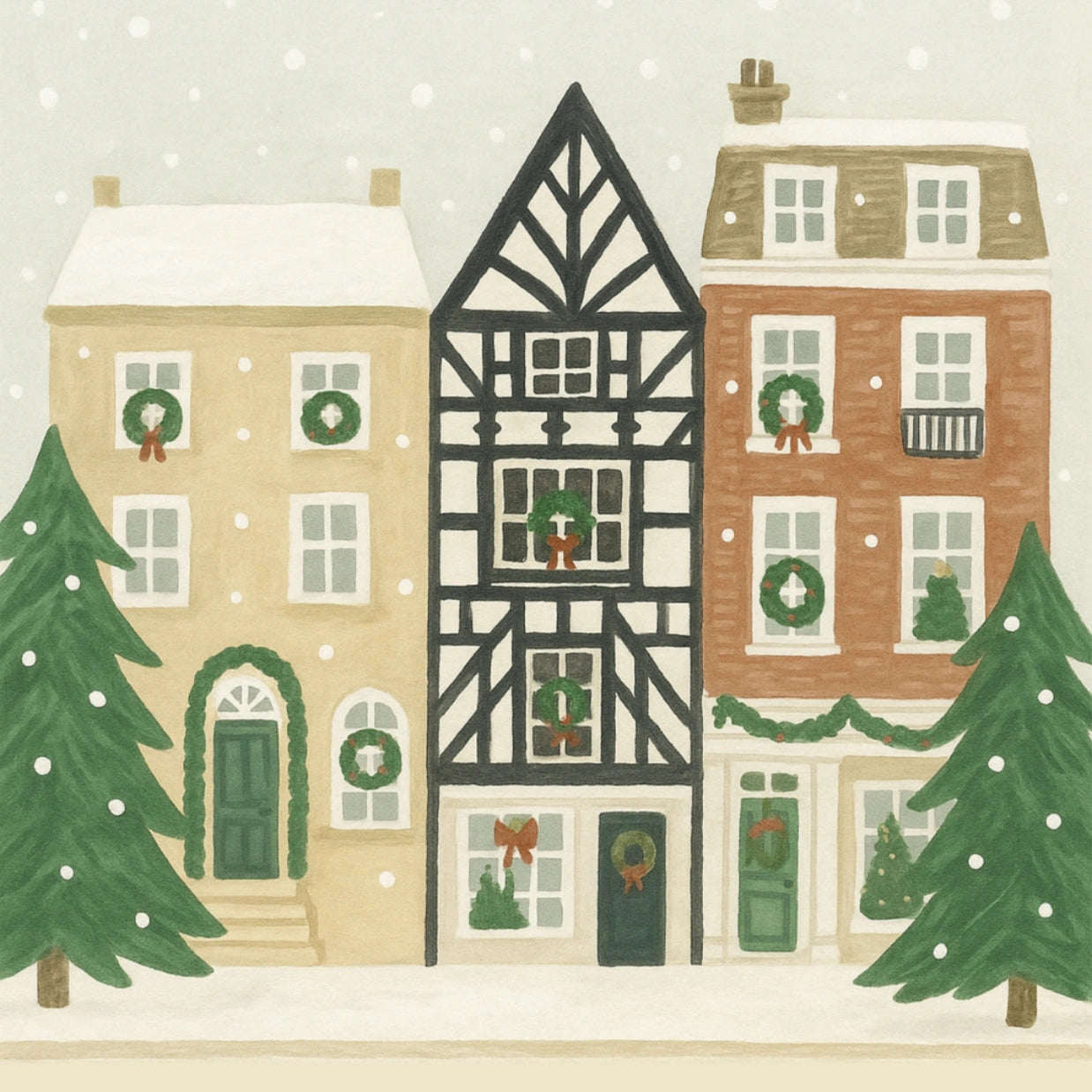 Christmas Village Wall Art