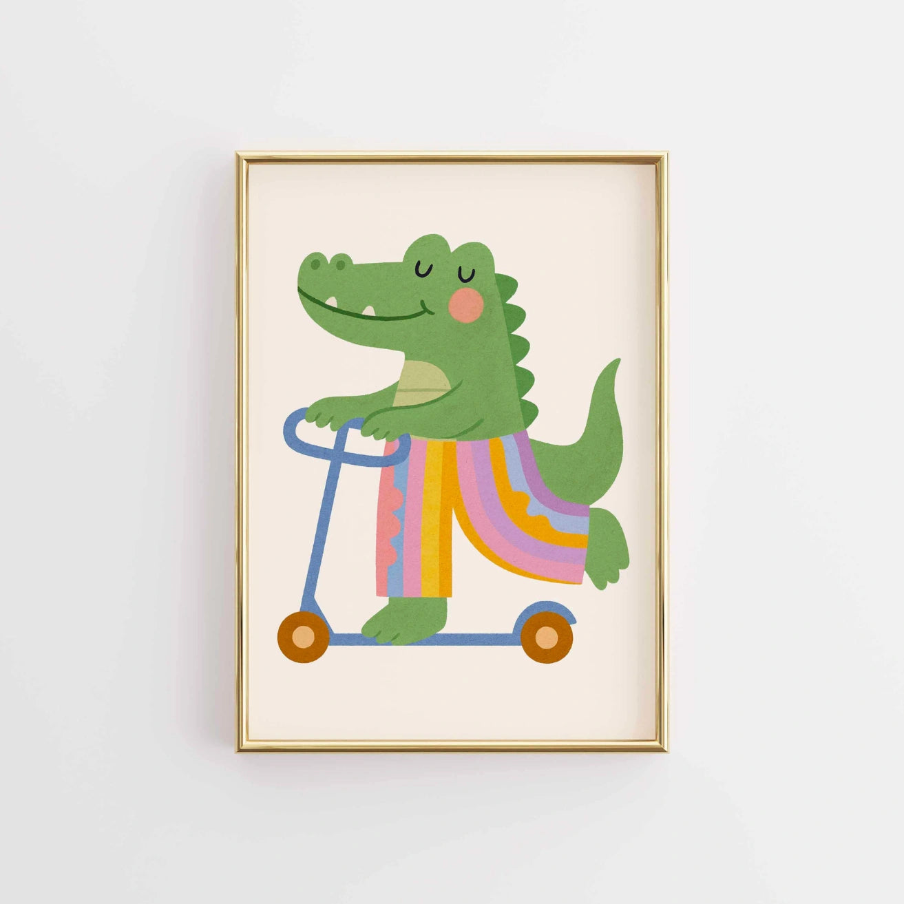 Scooter Crocodile Wall Art