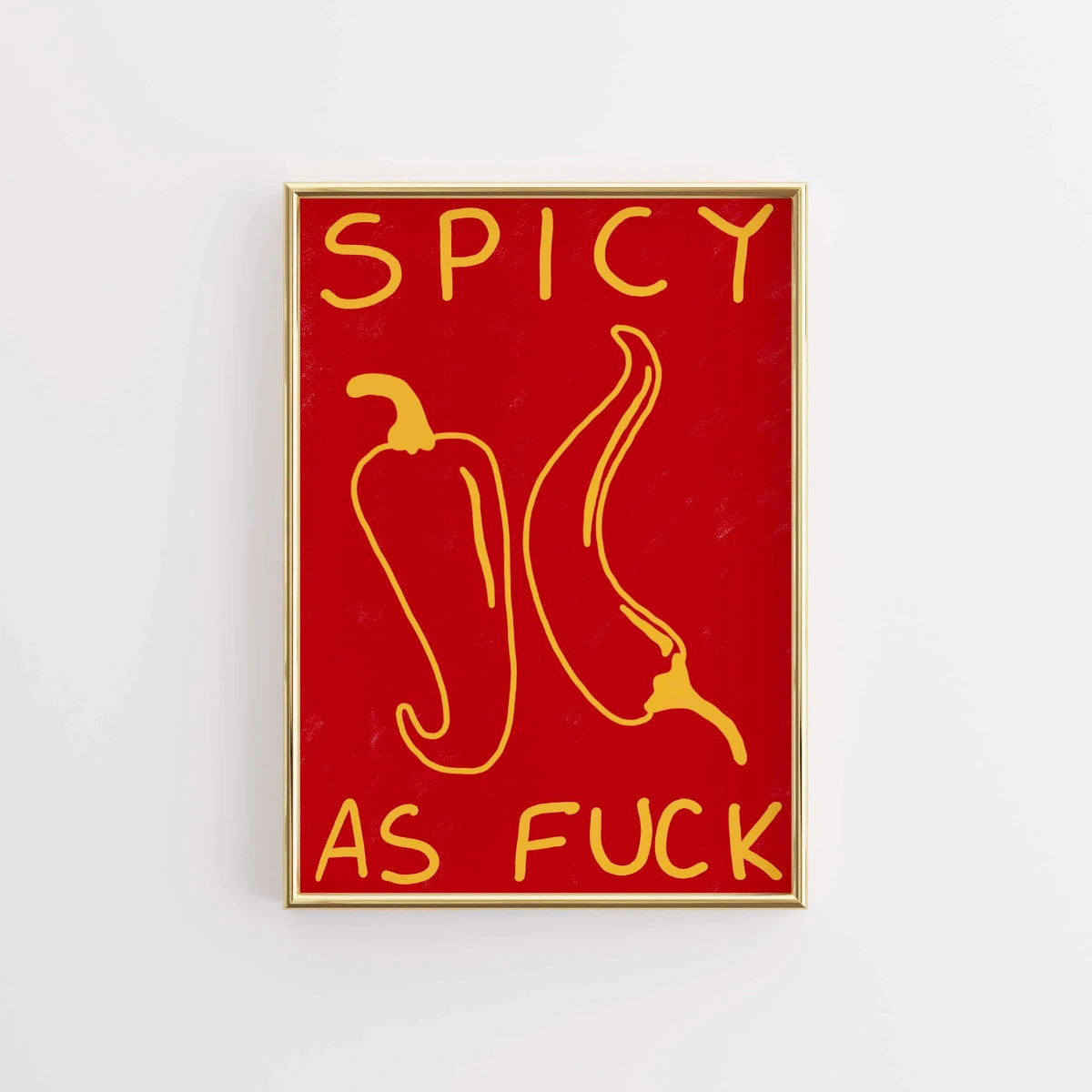 Spicy Kitchen Wall Art – Bold Typography Print